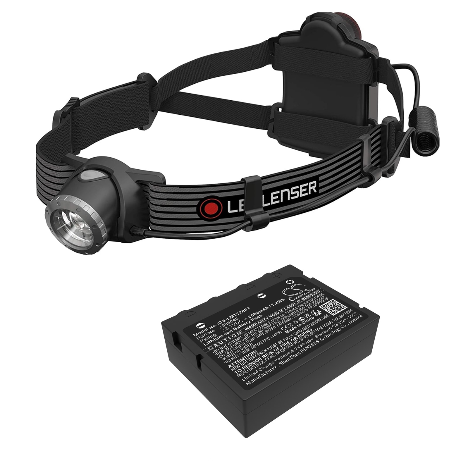 Batteri till Ficklampa för Ledlenser H7 SE, H7R, H7R CR m.fl.