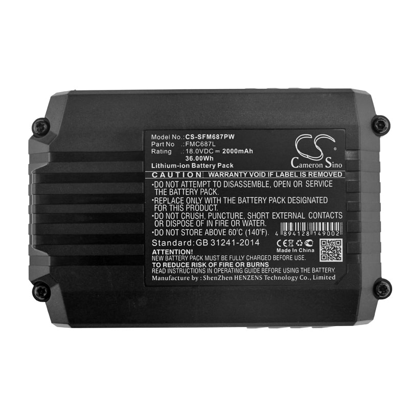 Batteri till Elverktyg för Black & Decker ASD18 Typ 1, ASD18 Typ 2, ASD184 Typ 1 m.fl.