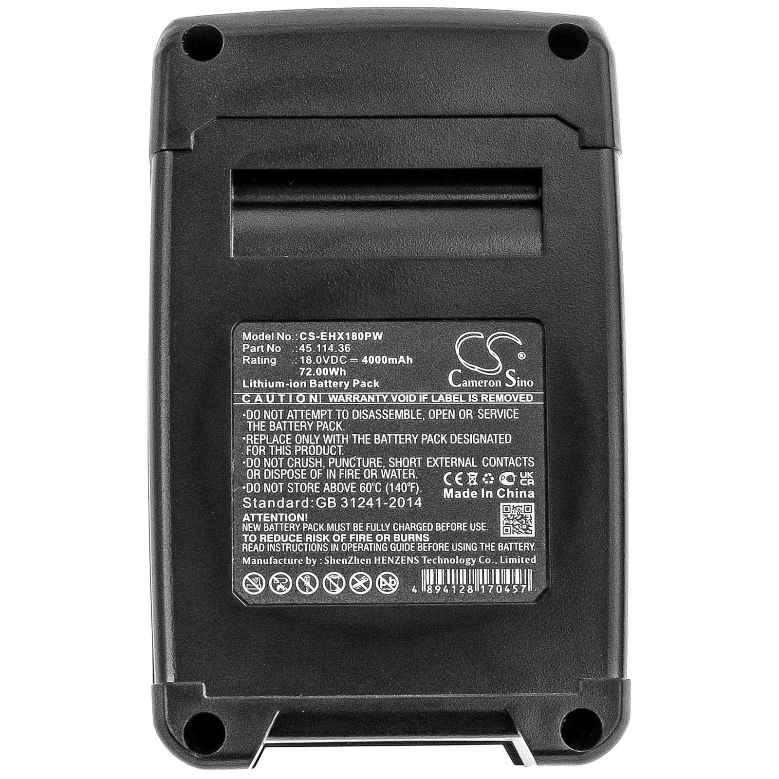 Batteri till Elverktyg för Kraftixx KX-RS 18 Li Solo, KX-AHS 1858 Li Solo m.fl.