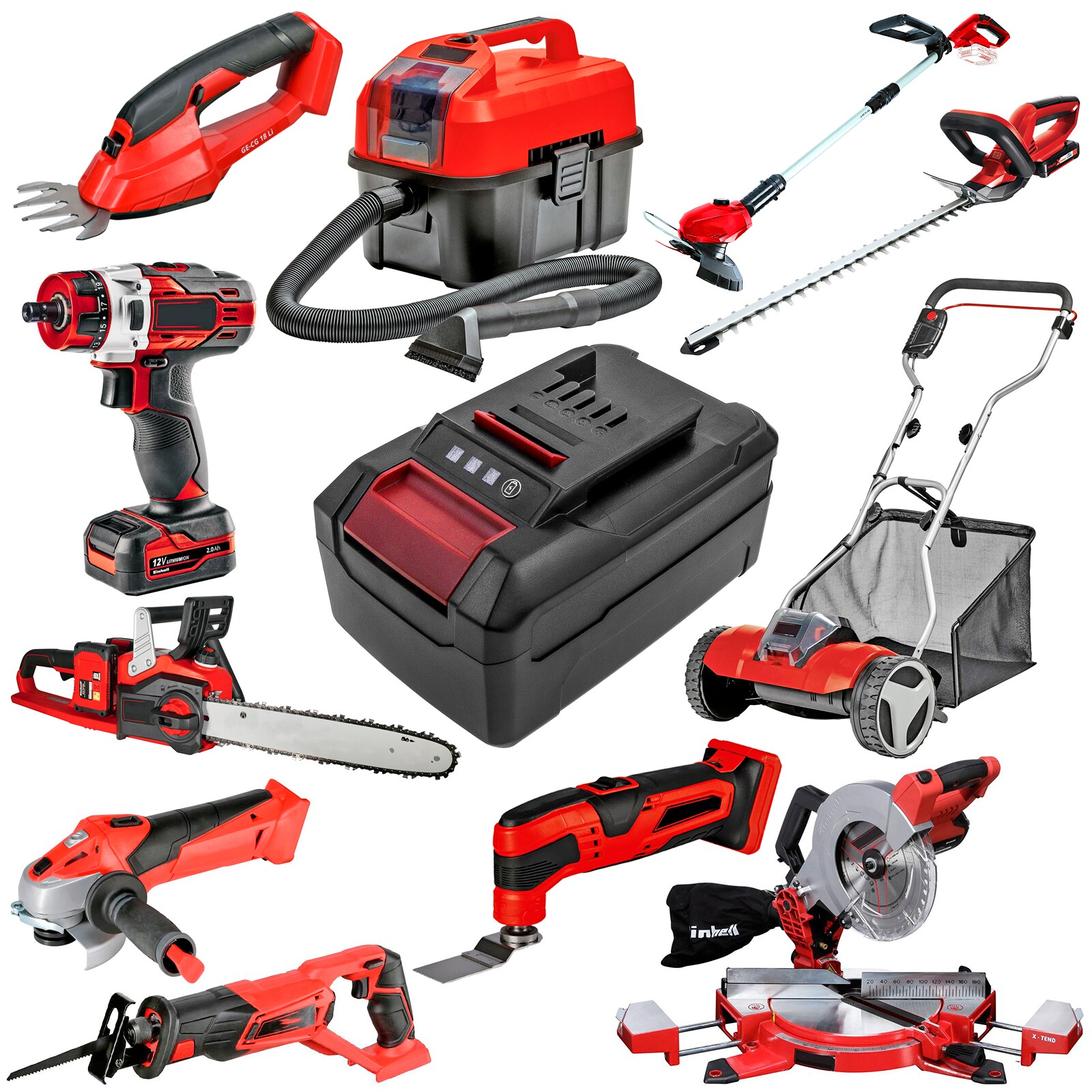Batteri till Elverktyg för Kraftixx KX-RS 18 Li Solo, KX-AHS 1858 Li Solo m.fl.