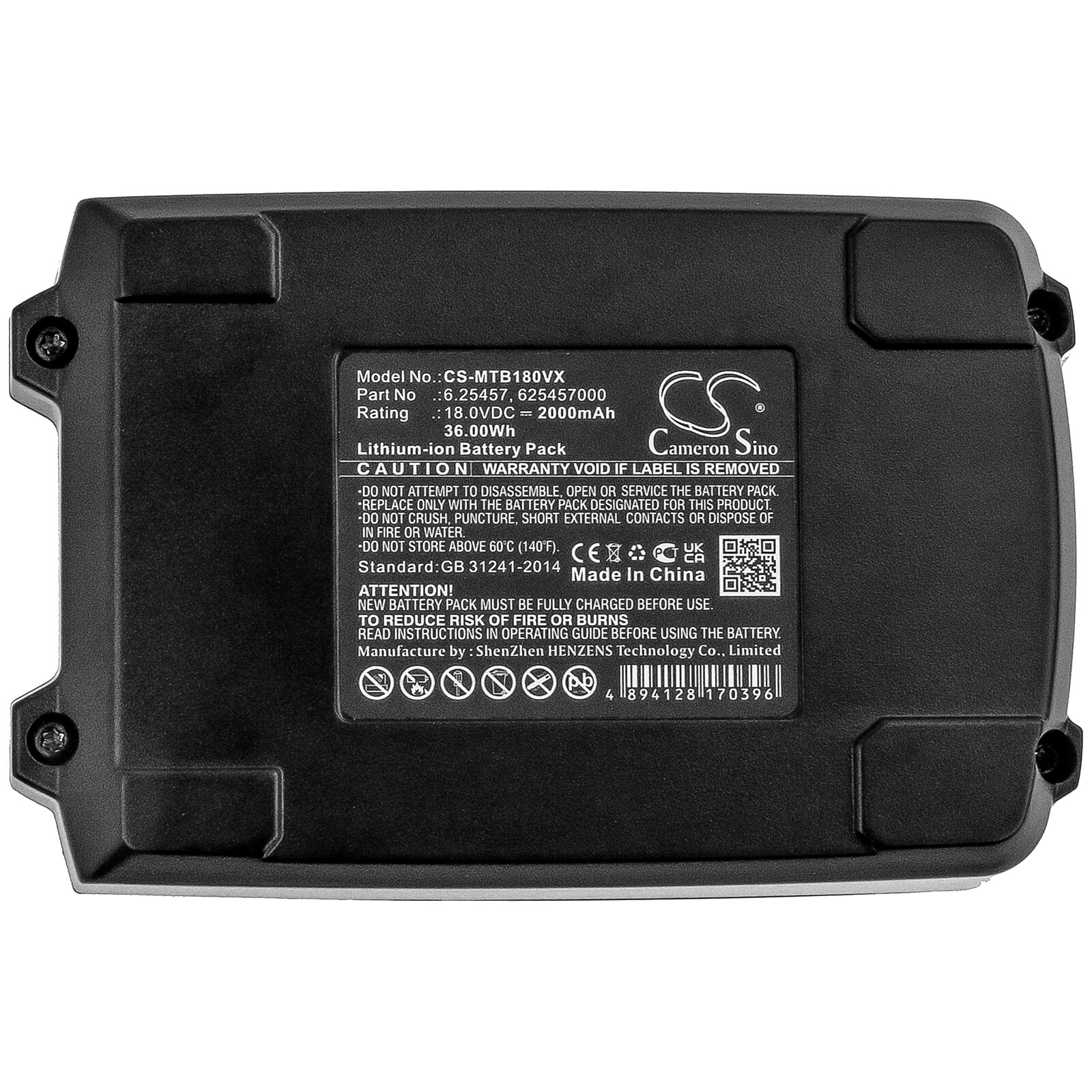 Batteri till Elverktyg för Prebena PKT-8-PR100, PKT-8-PR100-LM, PKT-8-PR100-LM-SET m.fl.