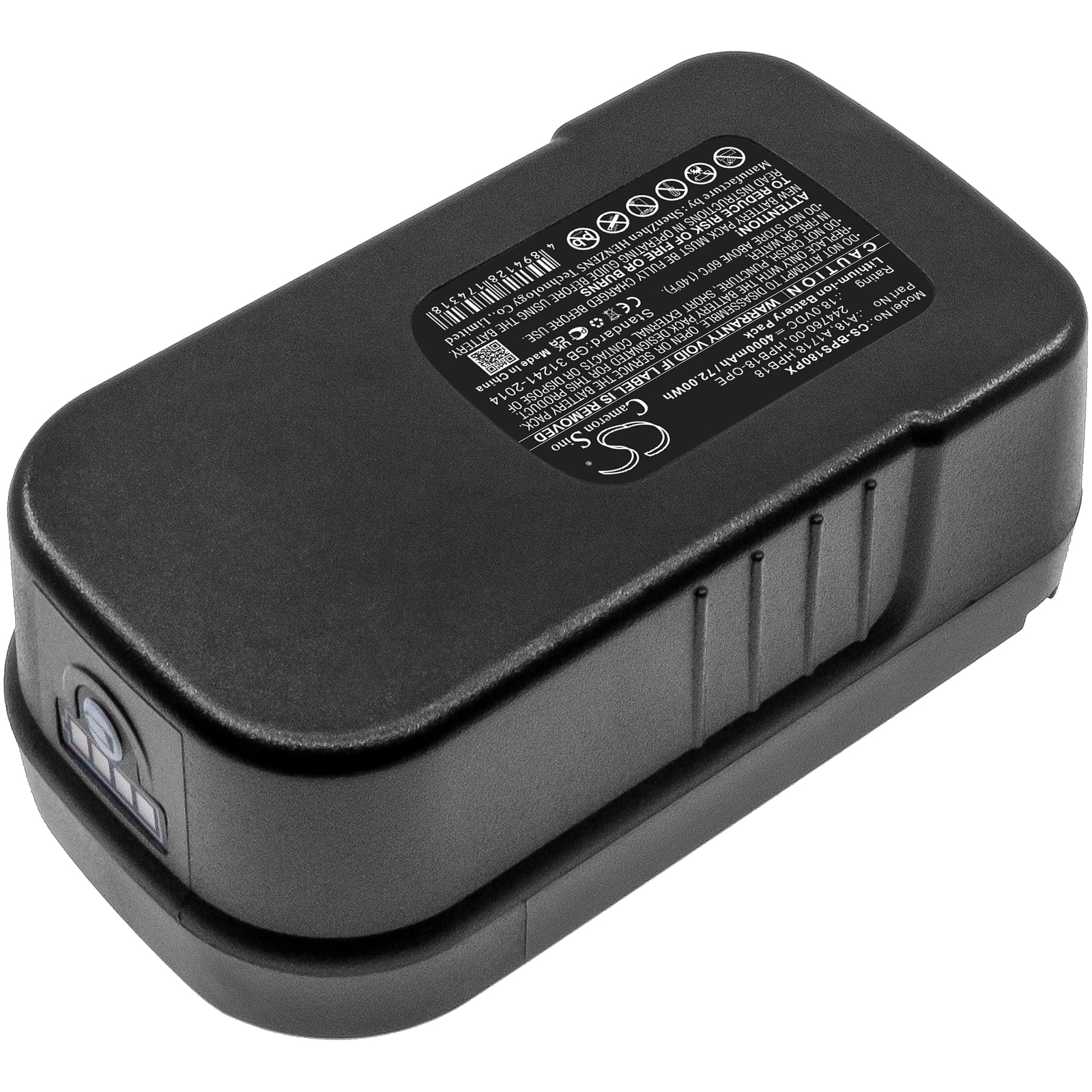 Batteri till Elverktyg för Black & Decker BDGL1800, BDGL18K-2, XTC183BK m.fl.