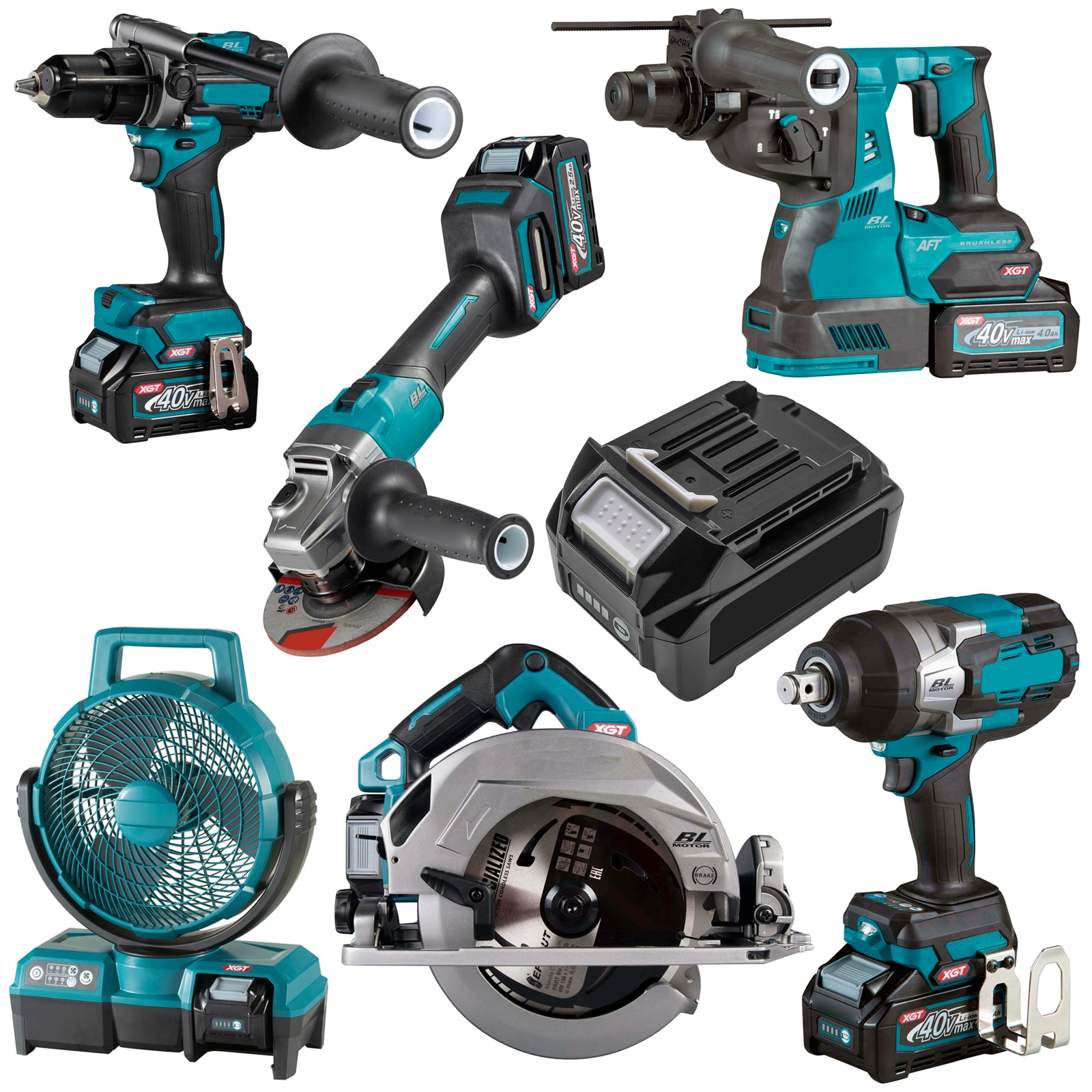 Batteri till Elverktyg för Makita 40V MAX XGT, W001G, TD001G m.fl.