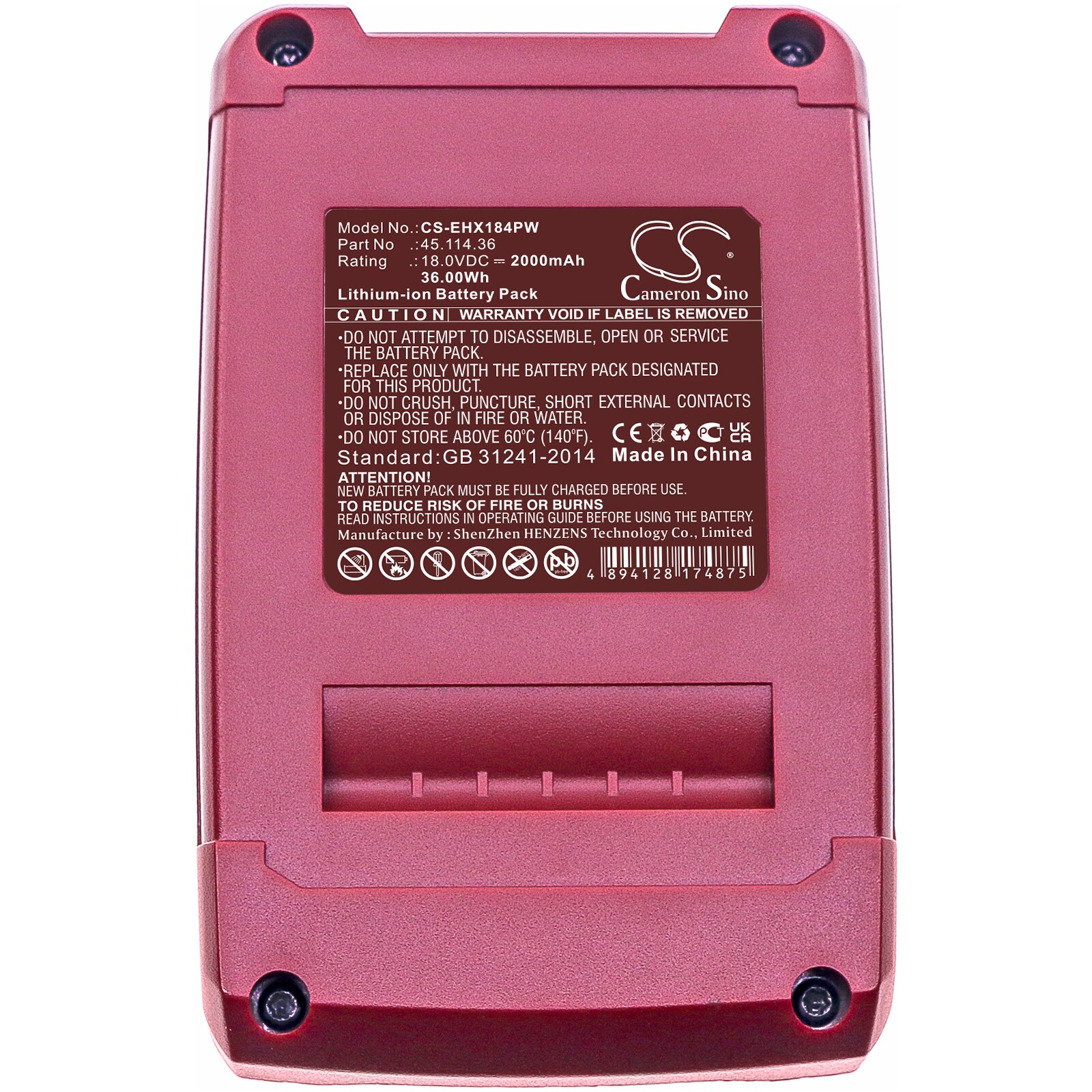 Batteri till Elverktyg för Kraftixx KX-RS 18 Li Solo, KX-AHS 1858 Li Solo m.fl.