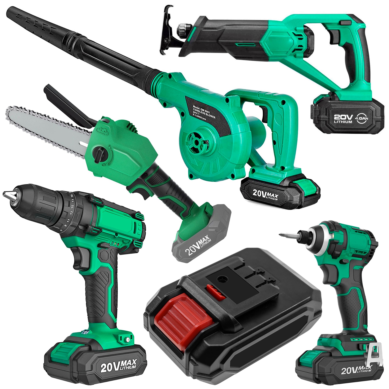 Batteri till Elverktyg för Kimo 6 Inch Cordless Chainsaw, QM-6001, QM-T20 m.fl.