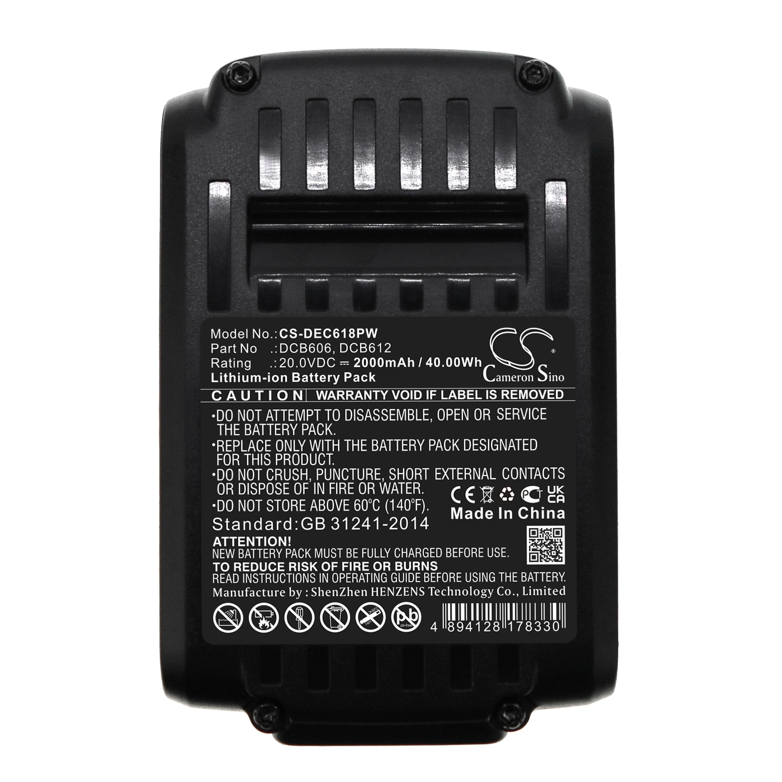 Batteri till Elverktyg för DeWalt 20V MAX, 60V MAX, 120V MAX m.fl.