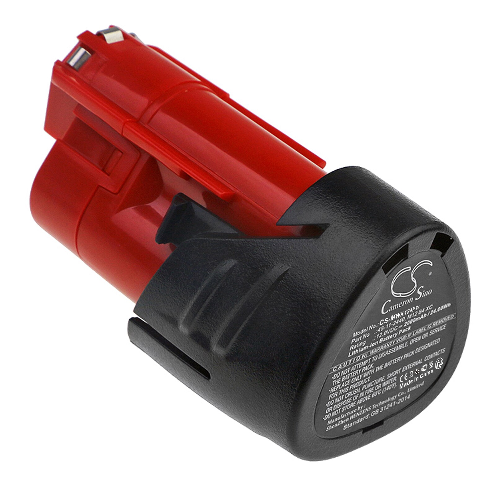 Batteri till Elverktyg för Milwaukee M12, M12 REDLITHIUM XC 4.0, C12 FM m.fl.