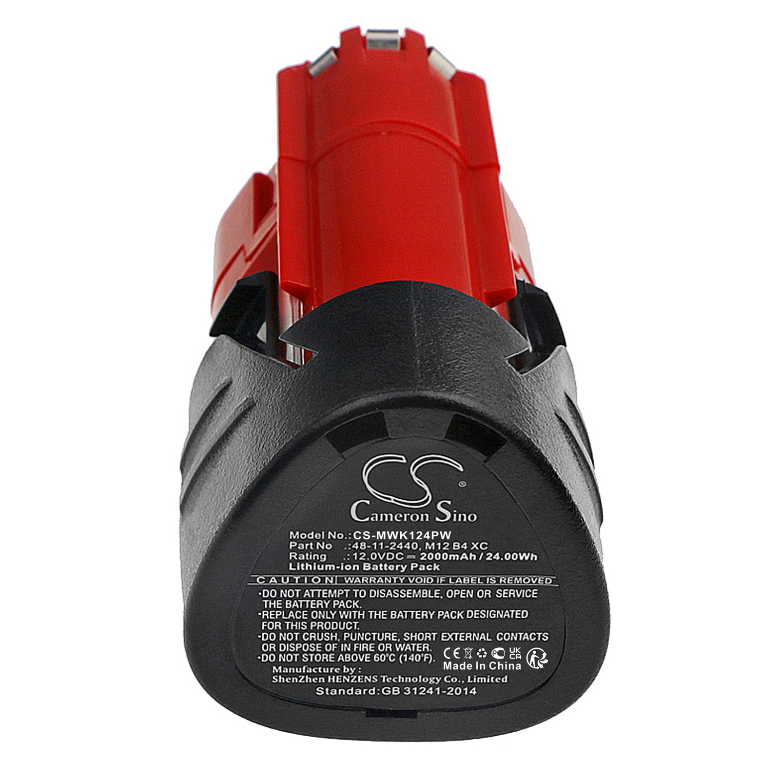 Batteri till Elverktyg för Milwaukee M12, M12 REDLITHIUM XC 4.0, C12 FM m.fl.
