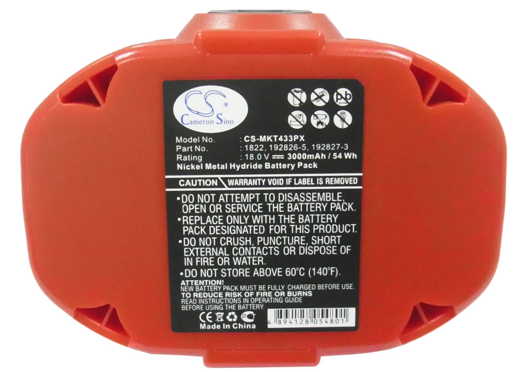 Batteri till Elverktyg för Makita 4334D, 4334DWA, 4334DWAE m.fl.