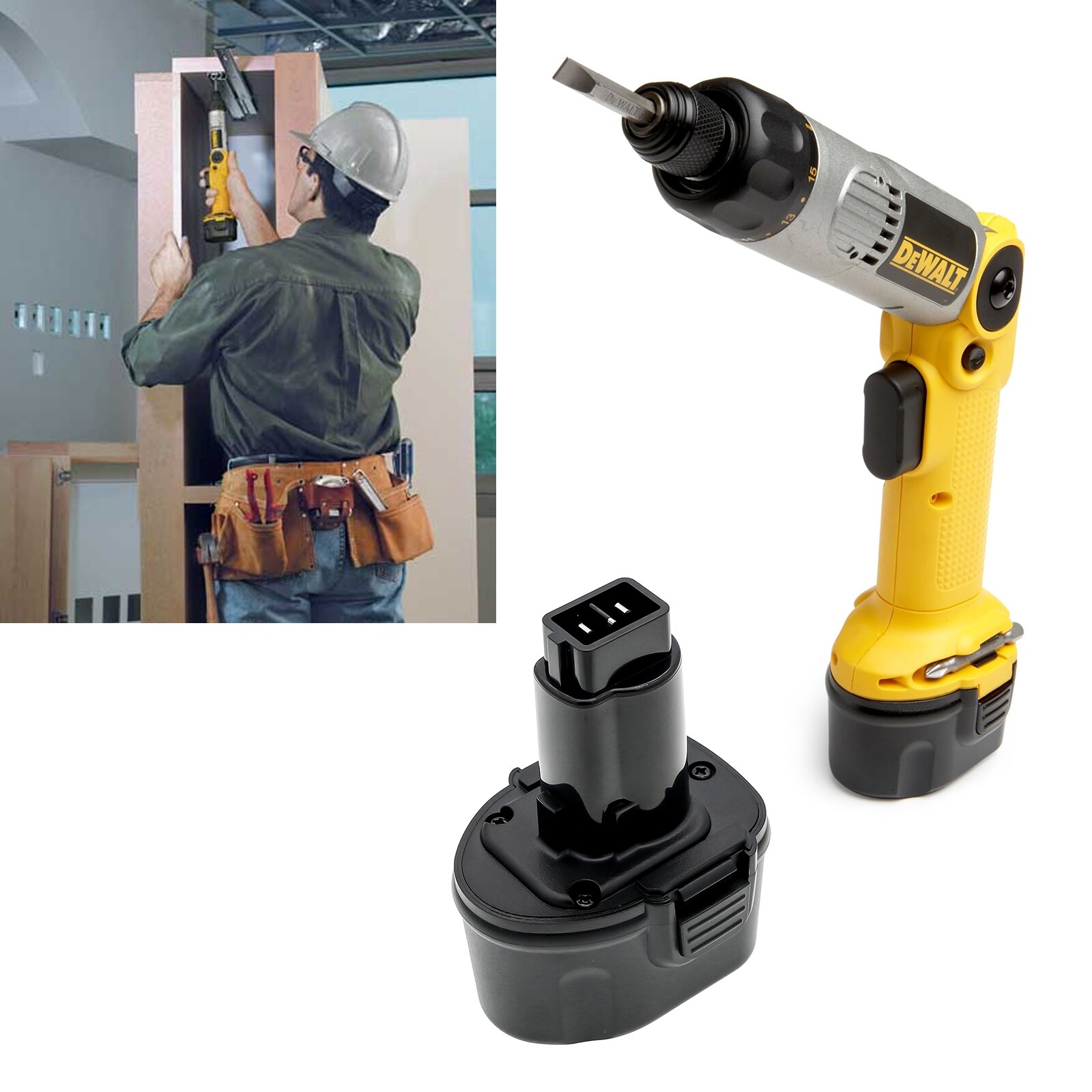 Batteri till Elverktyg för DeWalt DW920K, DW920K2, DW920K-2