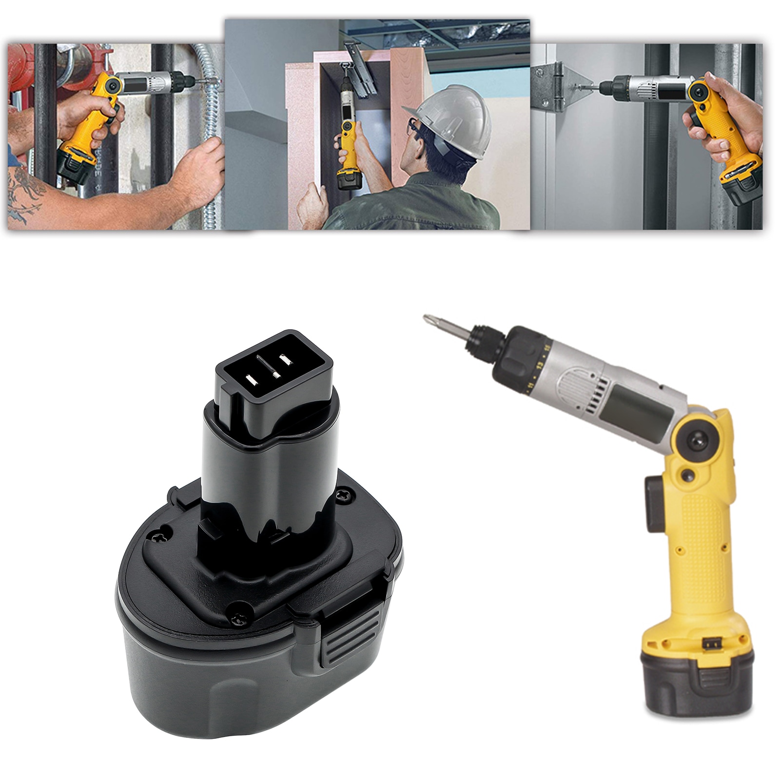 Batteri till Elverktyg för DeWalt DW920K, DW920K2, DW920K-2 m.fl.