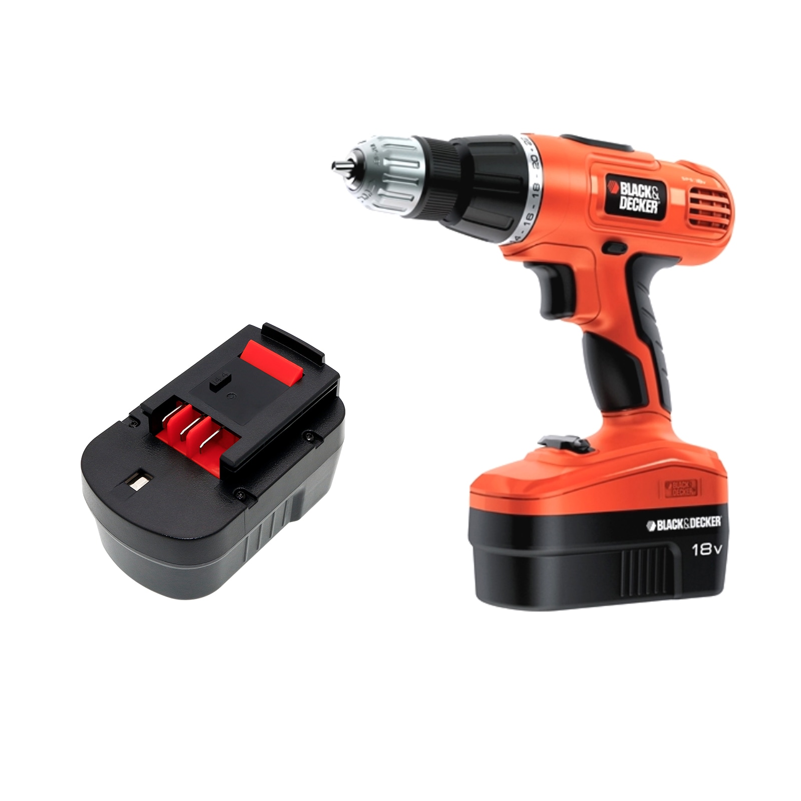 Batteri till Elverktyg för Black & Decker BD18PSK, BDGL1800, BDGL18K-2 m.fl.
