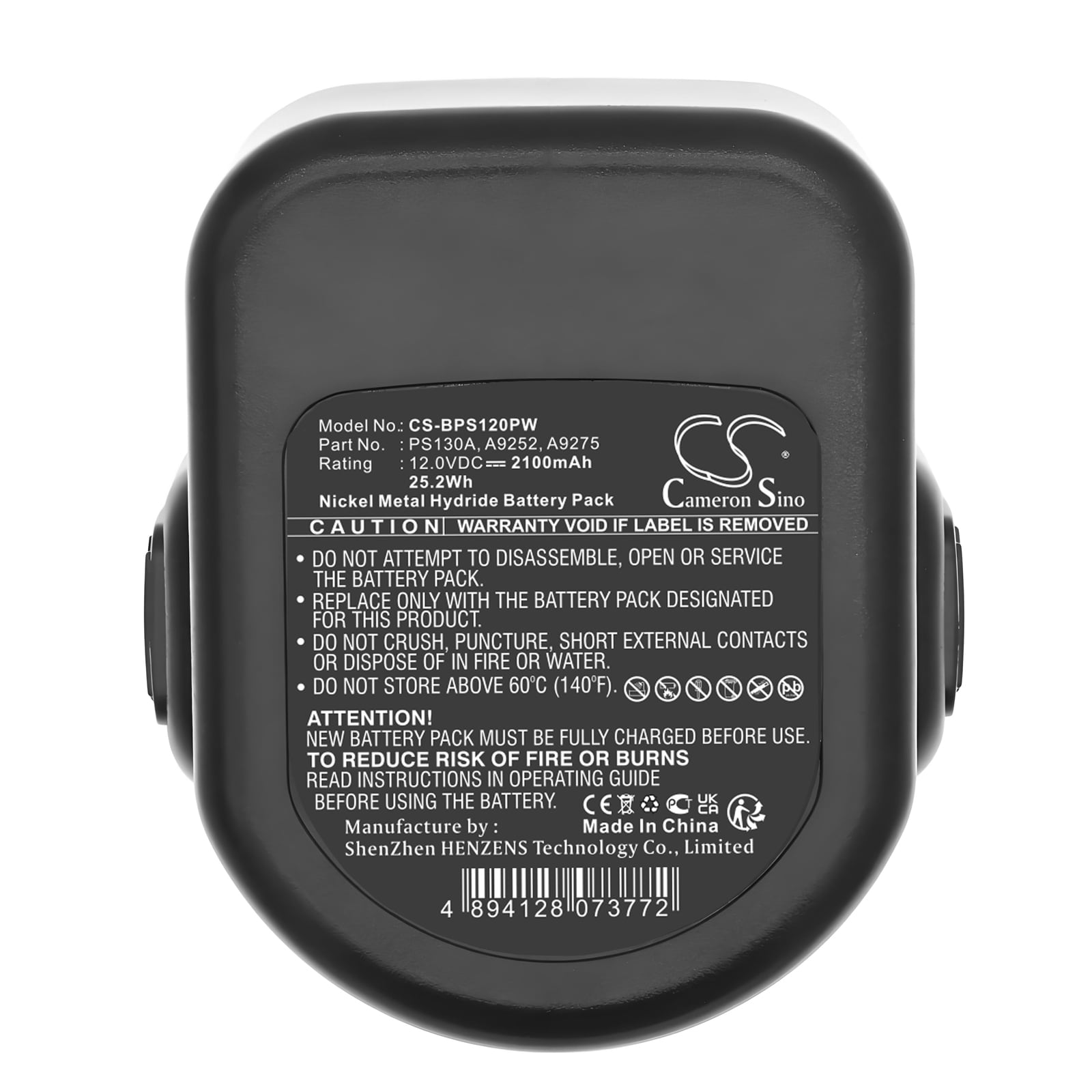 Batteri till Elverktyg för Black & Decker CD1202GK, CD1202K, CD120GK m.fl.