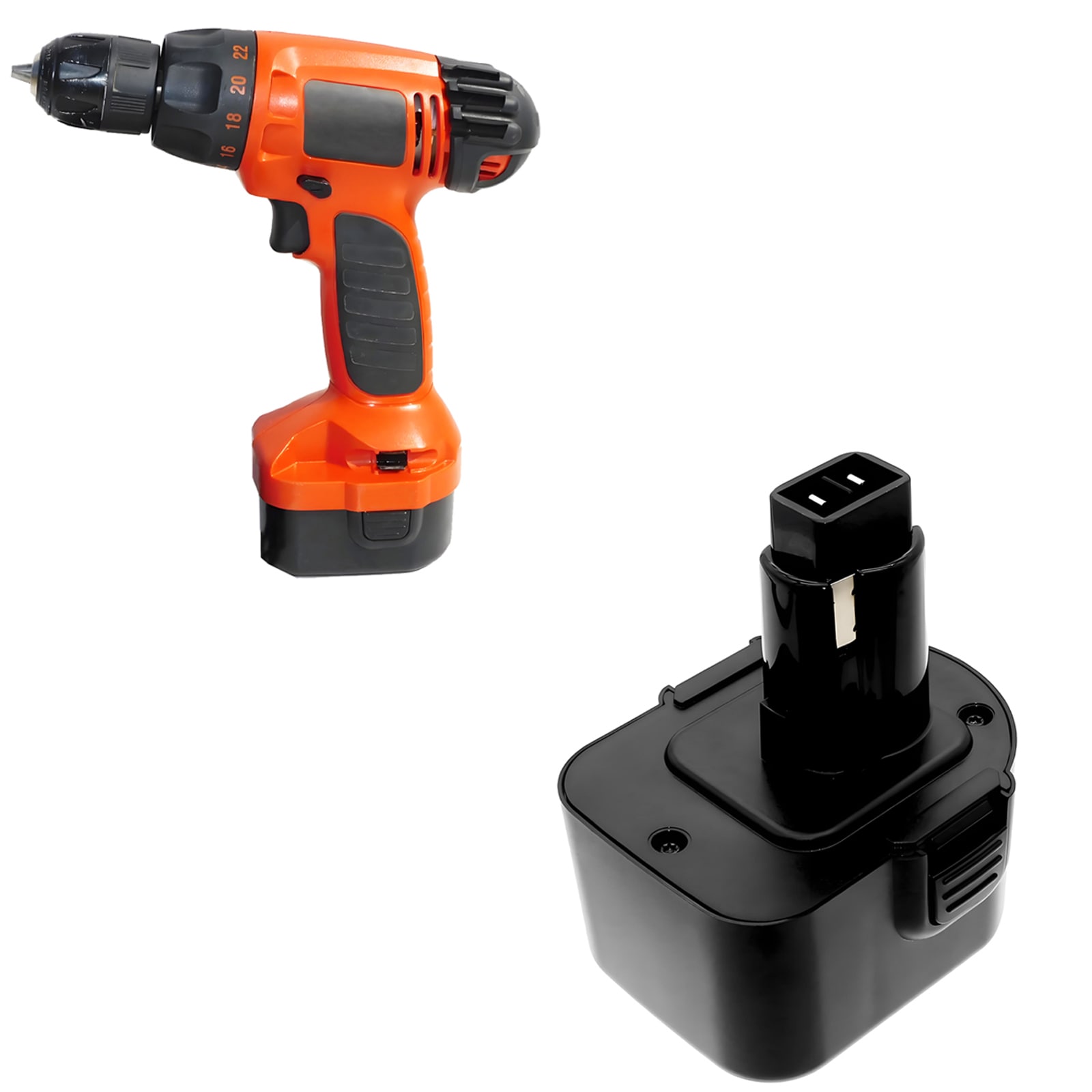 Batteri till Elverktyg för Black & Decker CD1202GK, CD1202K, CD120GK m.fl.
