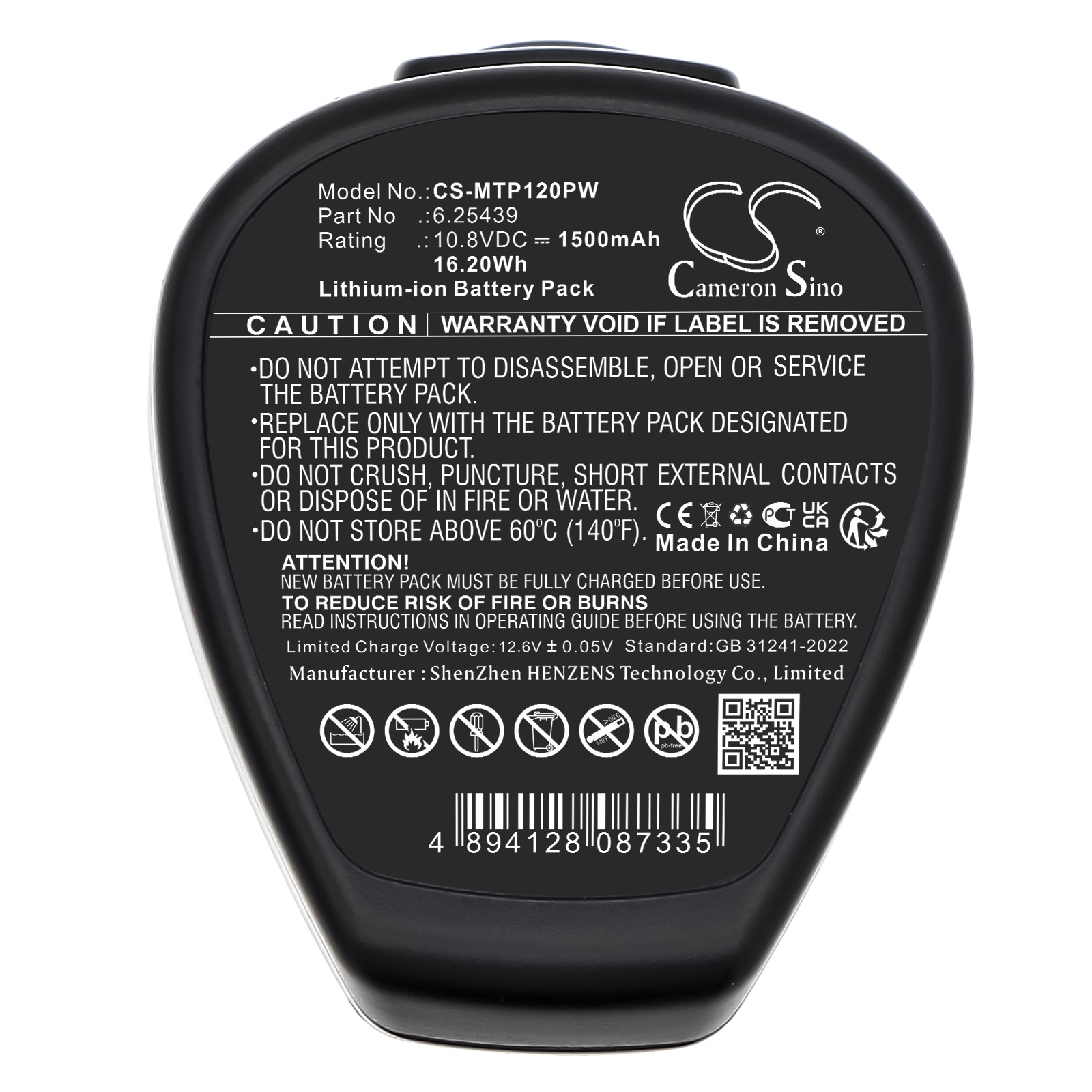 Batteri till Elverktyg för Metabo PowerImpact 12, PowerLED 12, PowerMaxx 12 m.fl.