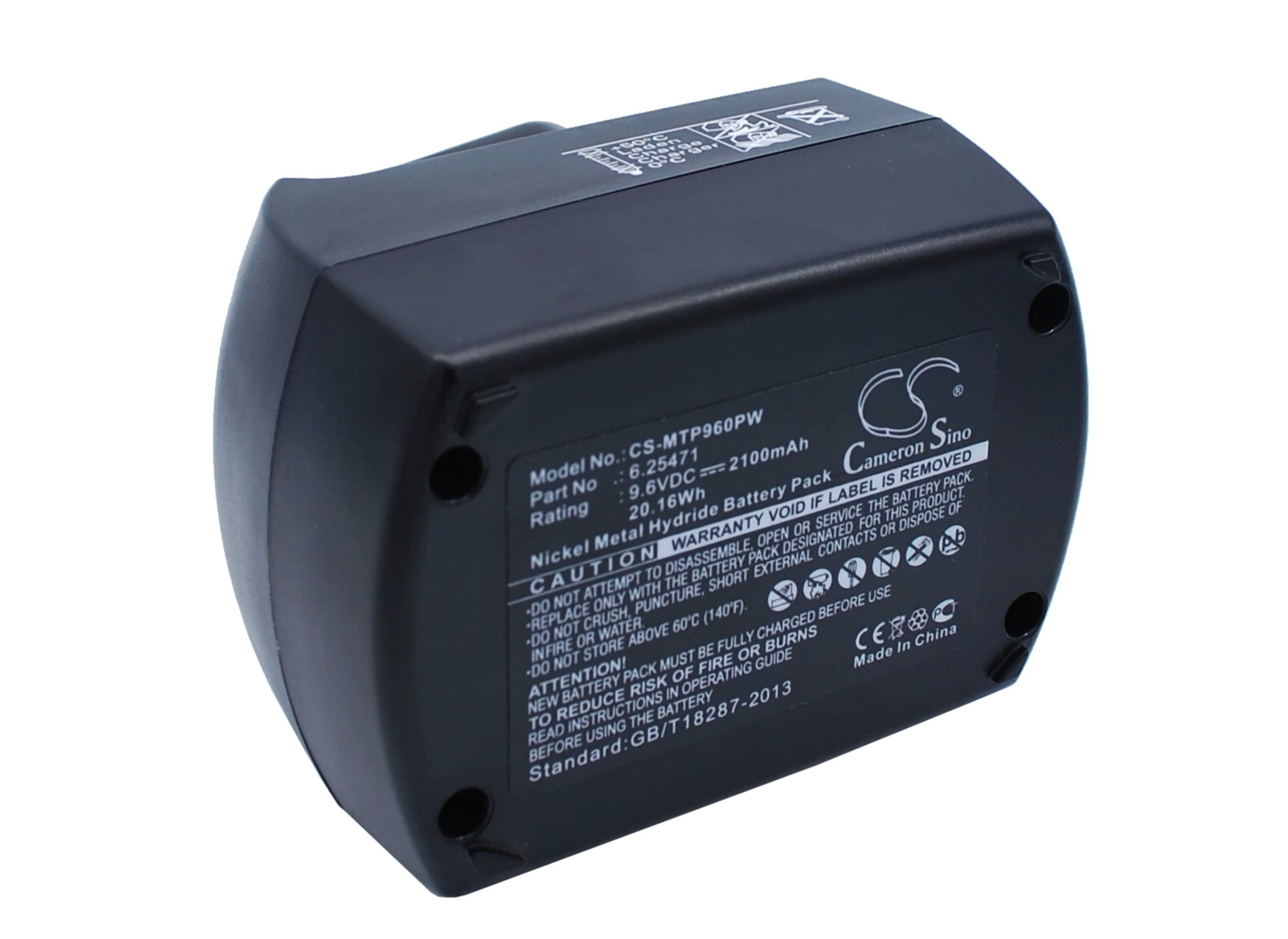 Batteri till Elverktyg för Metabo BSZ9.6IM Plus, BSZ9.6, BZ9.6SP m.fl.
