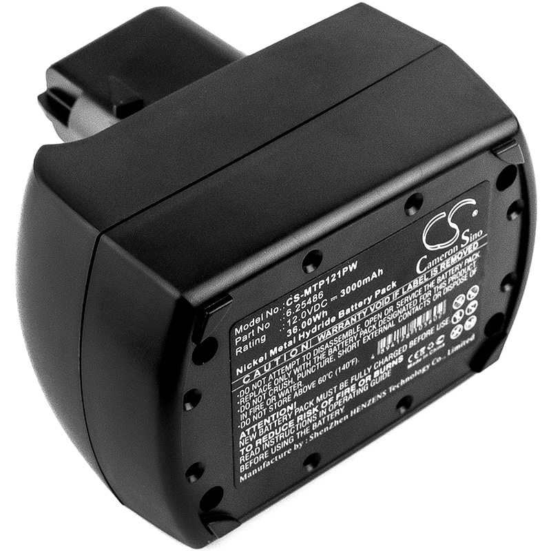 Batteri till Elverktyg för Metabo BS 12 SP, BSZ 12, BSZ 12 Impuls m.fl.