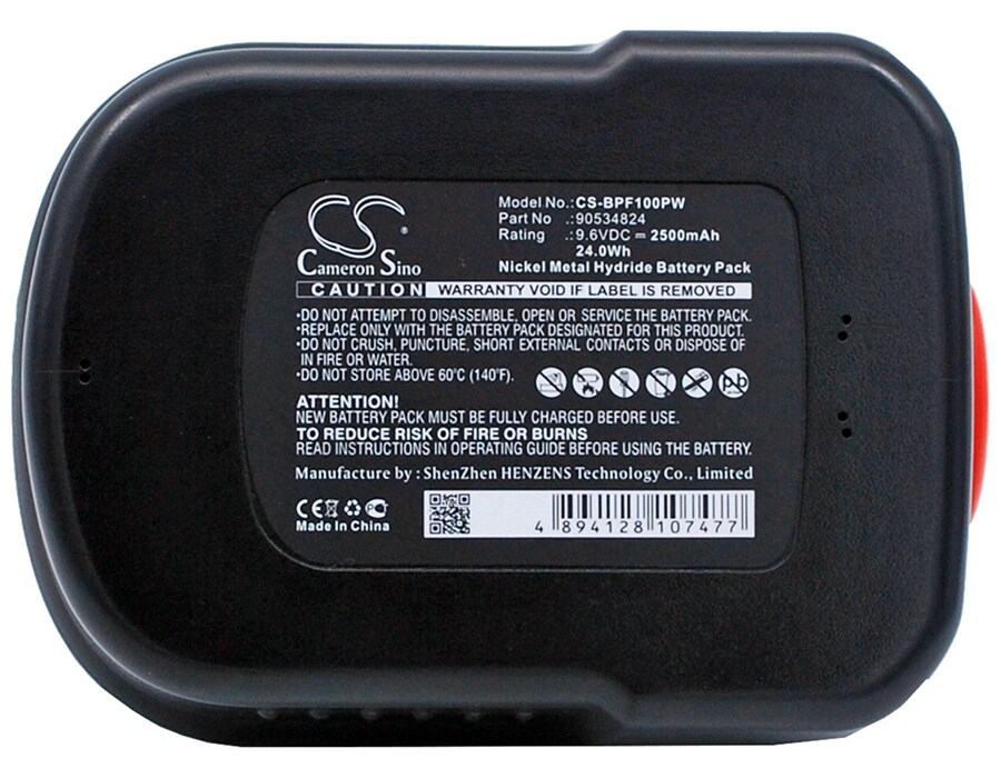 Batteri till Elverktyg för Black & Decker HPB96, FSB96, GC960 m.fl.