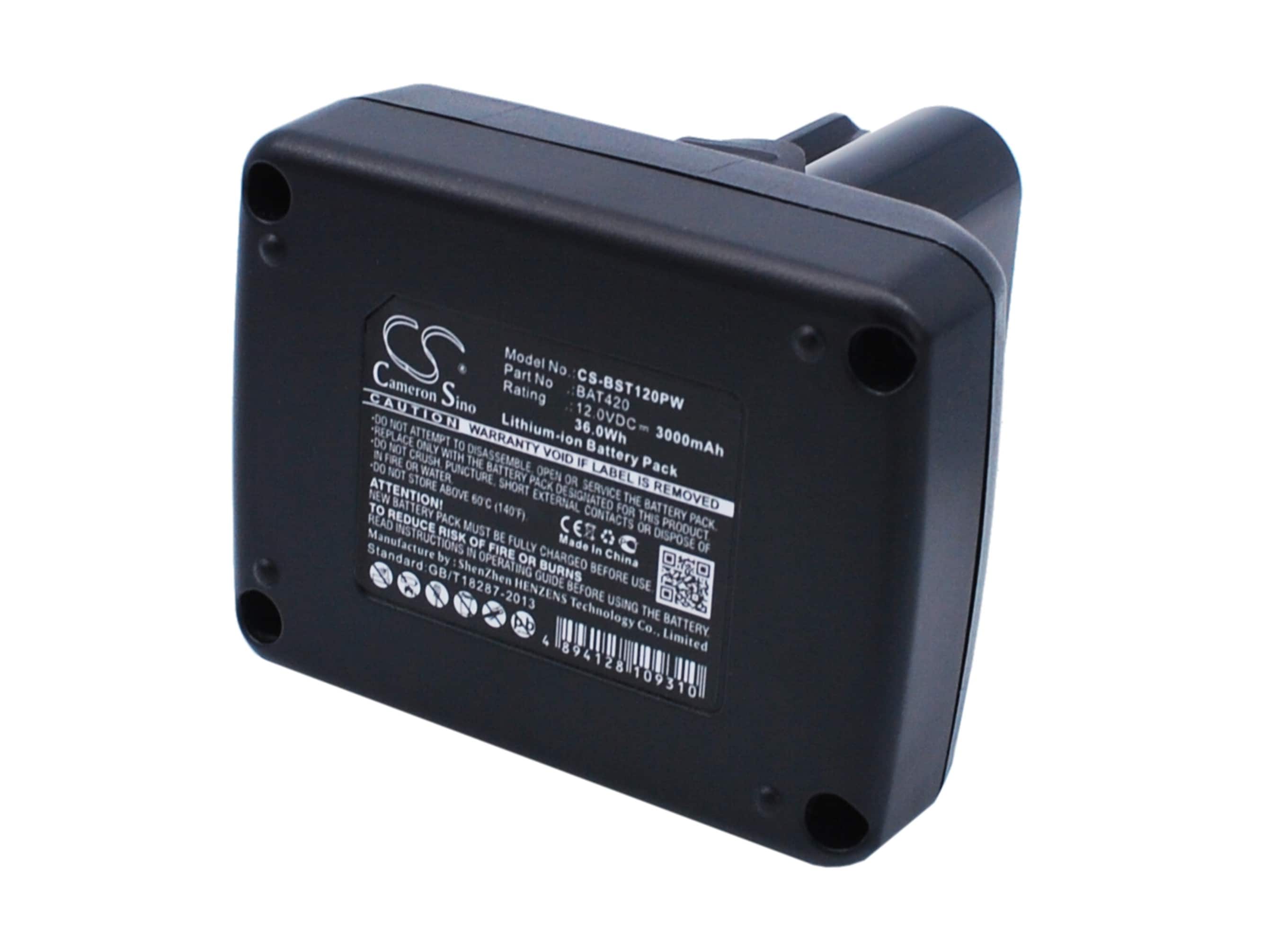 Batteri till Elverktyg för Bosch 12-Volt Max Tools, SKC120-202 m.fl.