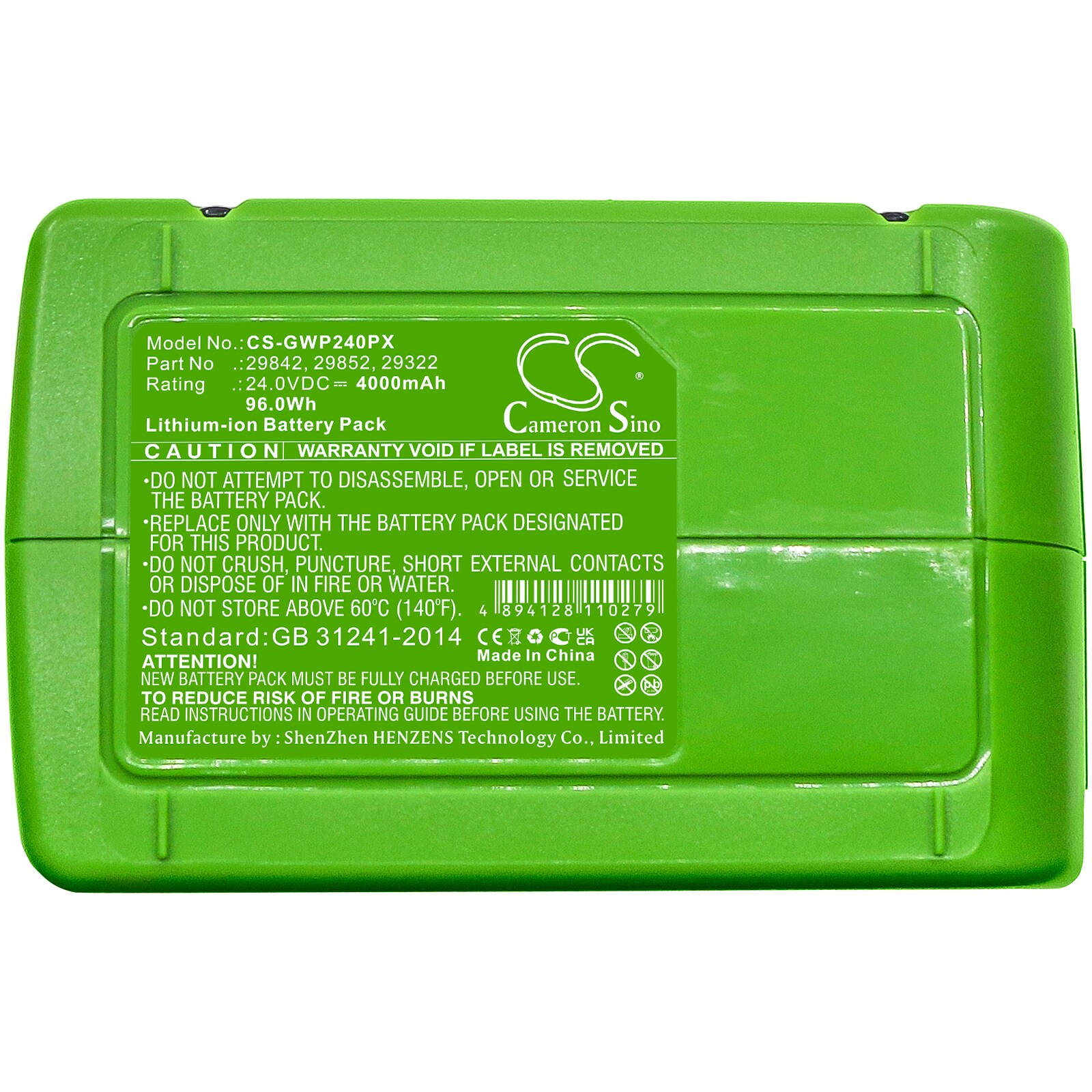 Batteri till Elverktyg för Stiga SAB 24 AE, SC 24 AE, SGT 24 AE m.fl.
