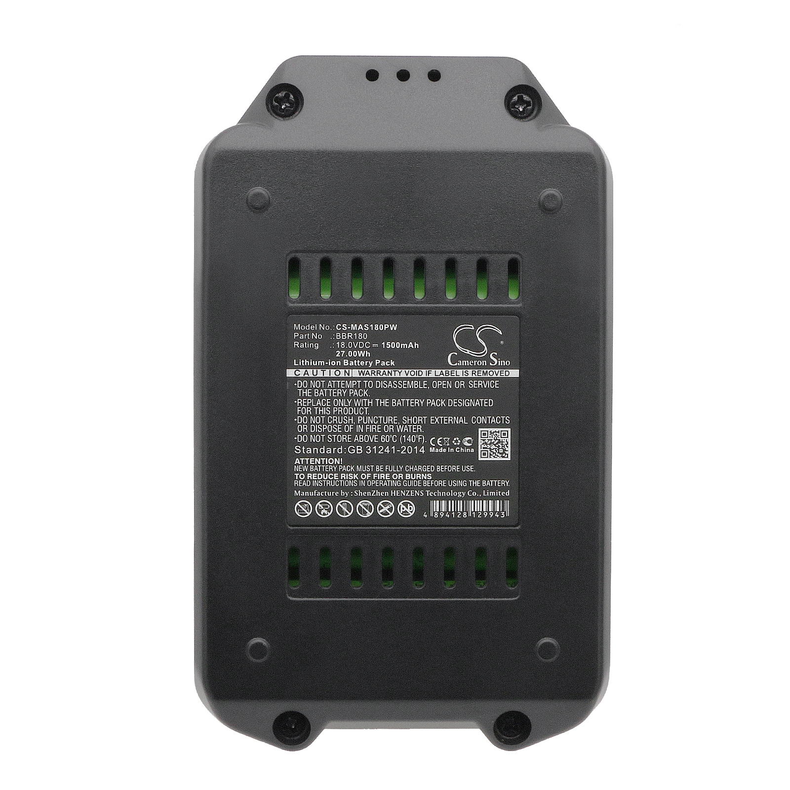 Batteri till Elverktyg för Meister Craft MAS180, MAS18VL-2, 5451370 m.fl.