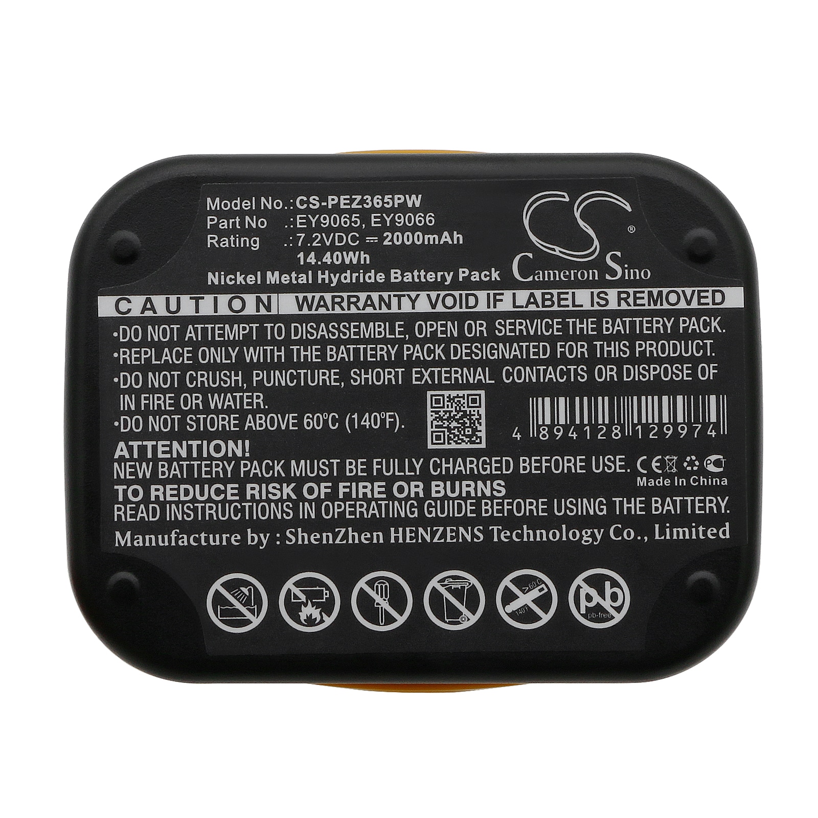 Batteri till Elverktyg för Panasonic EY3653, EY3653CQ, EY3654 m.fl.