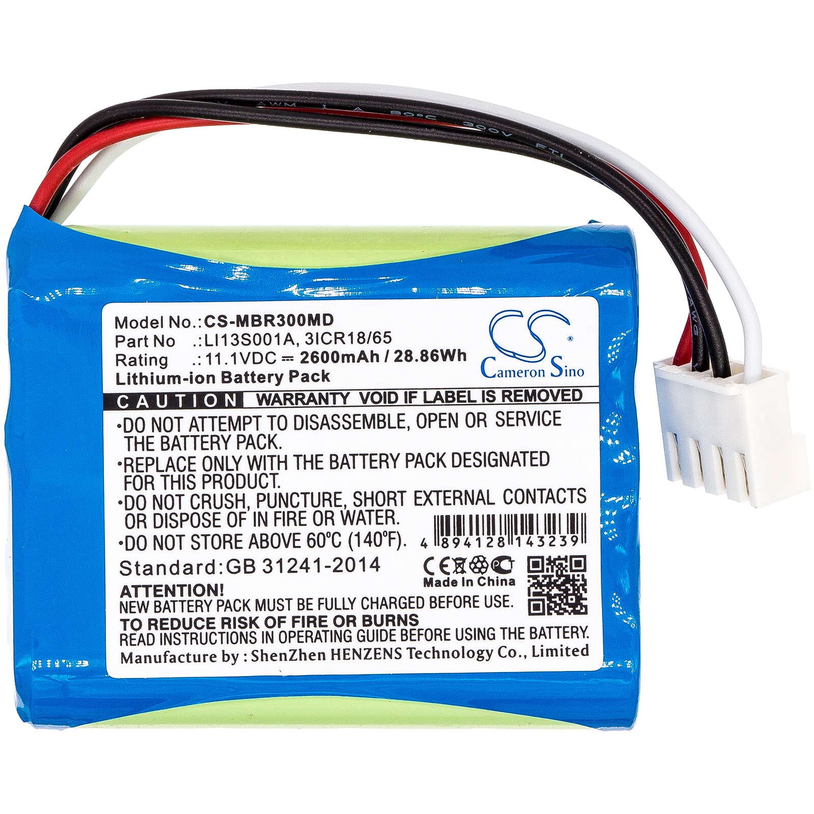 Batteri till Medicinsk för Mindray BeneHeart R3, BeneHeart R3A, uMEC10 m.fl.