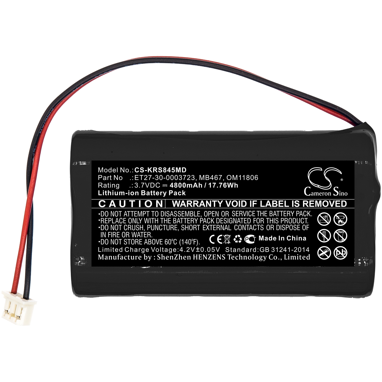 Batteri till Medicinsk för KARL STORZ C-MAC-8401ZX, 8402 Zx m.fl.