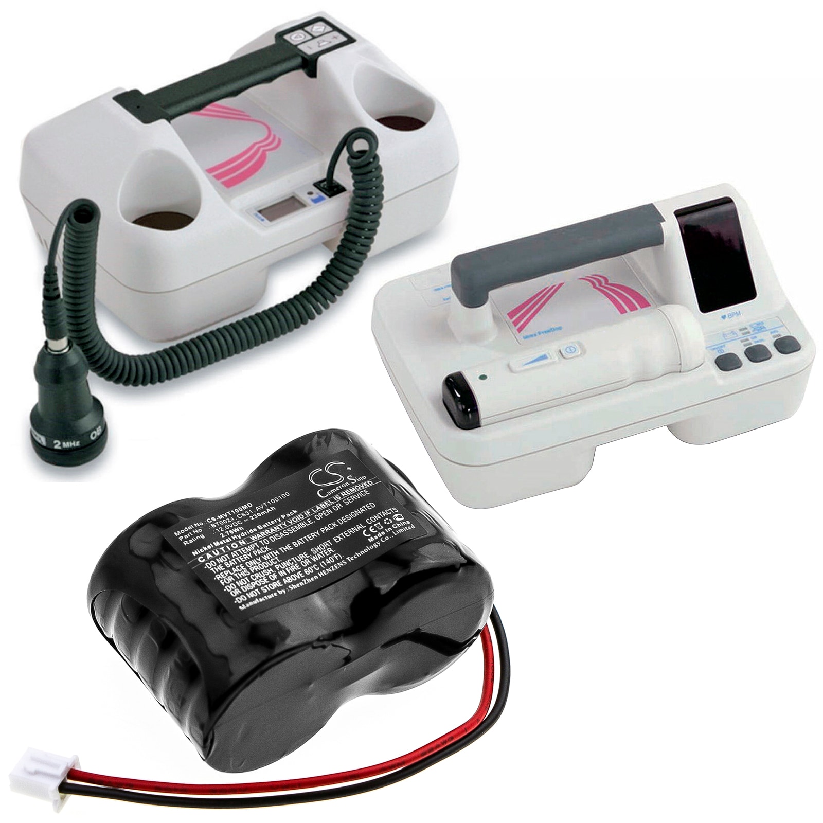 Batteri till Medicinsk för IMEX Free DOP Probe, DOP CT, CT Plus Doppler m.fl.