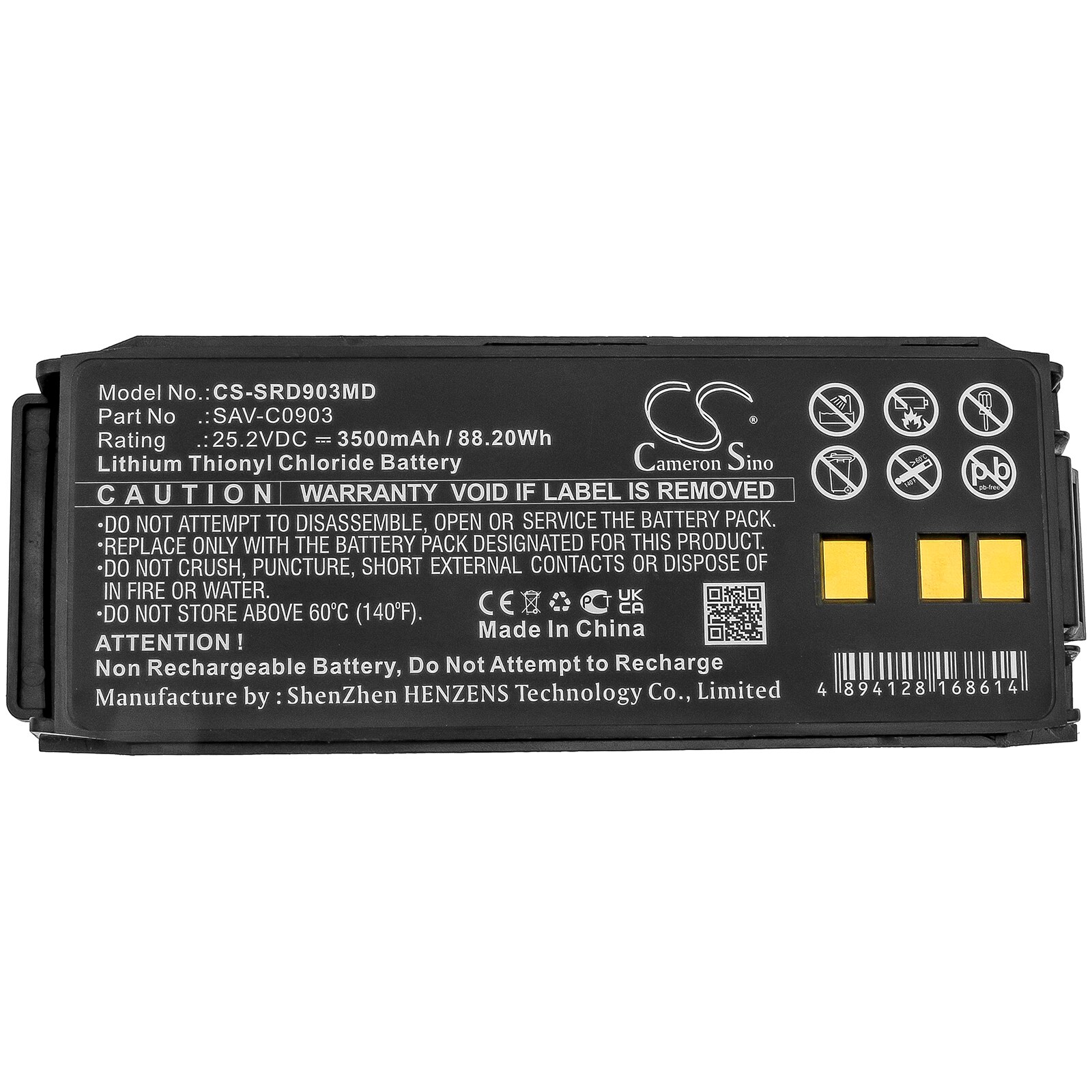 Batteri till Medicinsk för SaverOne D, P, automatic m.fl.