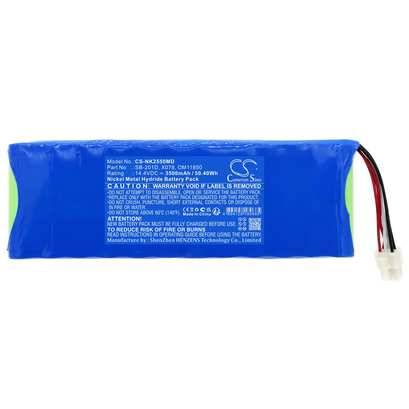 Batteri till Medicinsk för Nihon Kohden Cardiofax G ECG-2550 Monitor