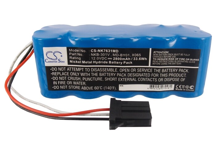 Batteri till Medicinsk för Nihon Kohden TEC-5500, TEC-5521, TEC-5531 m.fl.