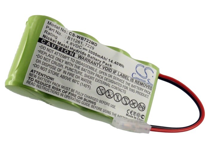 Batteri till Medicinsk för Welch-Allyn 72240, 12000