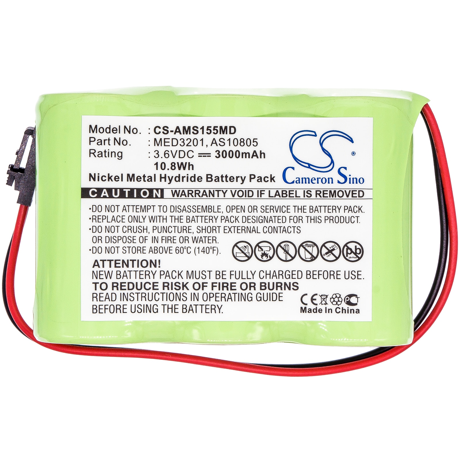 Batteri till Medicinsk för Welch-Allyn WA49020-EF, WA49020-EF-M, WA49020 m.fl.