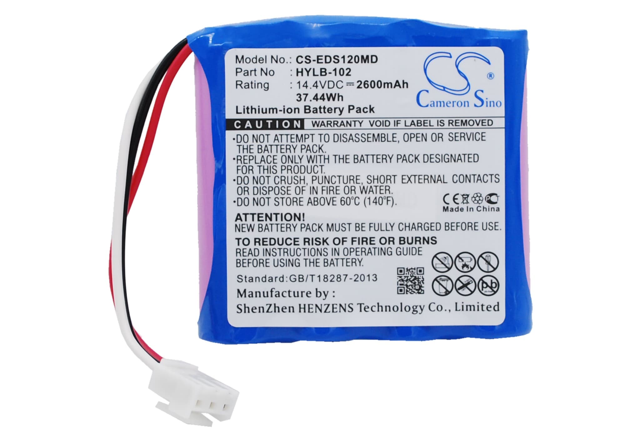 Batteri till Medicinsk för MINDRAY DECG-03A, SE-601A, DECG-03A Elcktro Cardiogram m.fl.