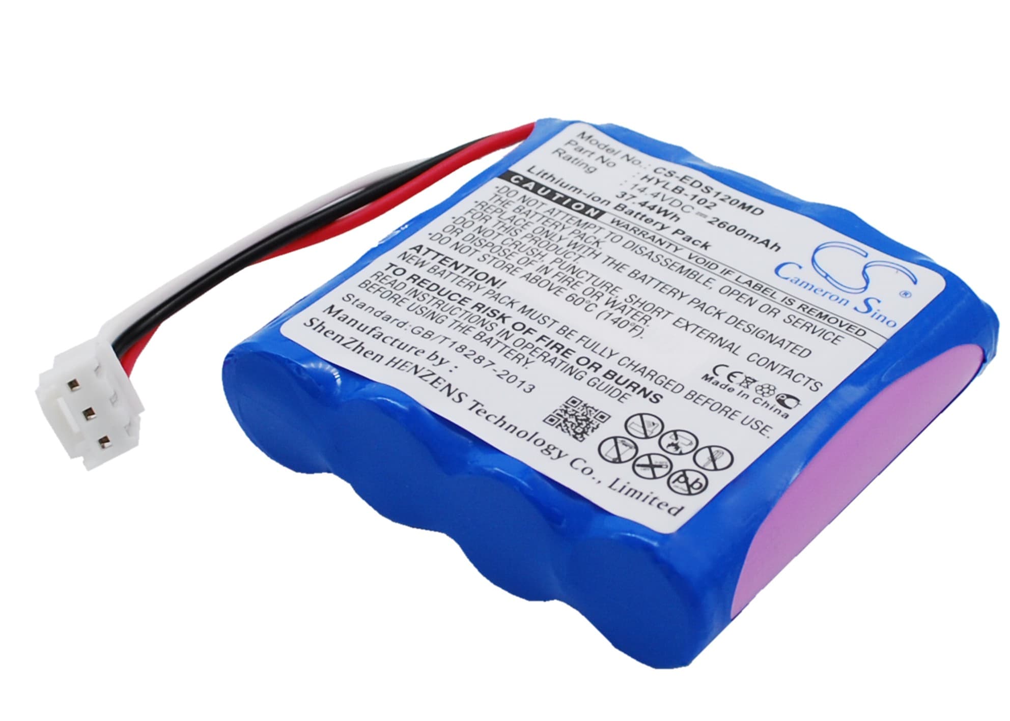 Batteri till Medicinsk för MINDRAY DECG-03A, SE-601A, DECG-03A Elcktro Cardiogram m.fl.