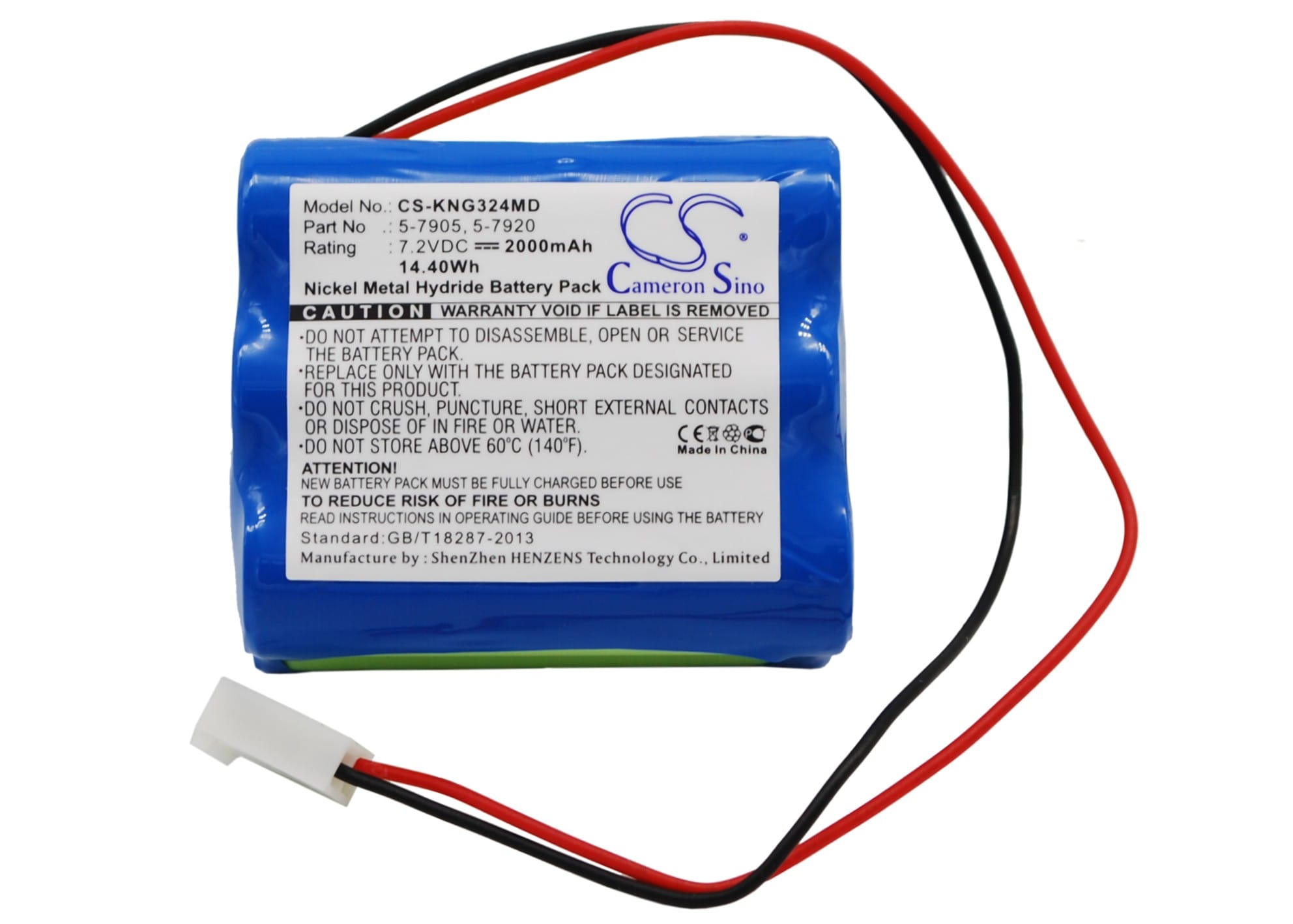 Batteri till Medicinsk för Kangaroo Control Enteral Feeding Pump, Pump 324