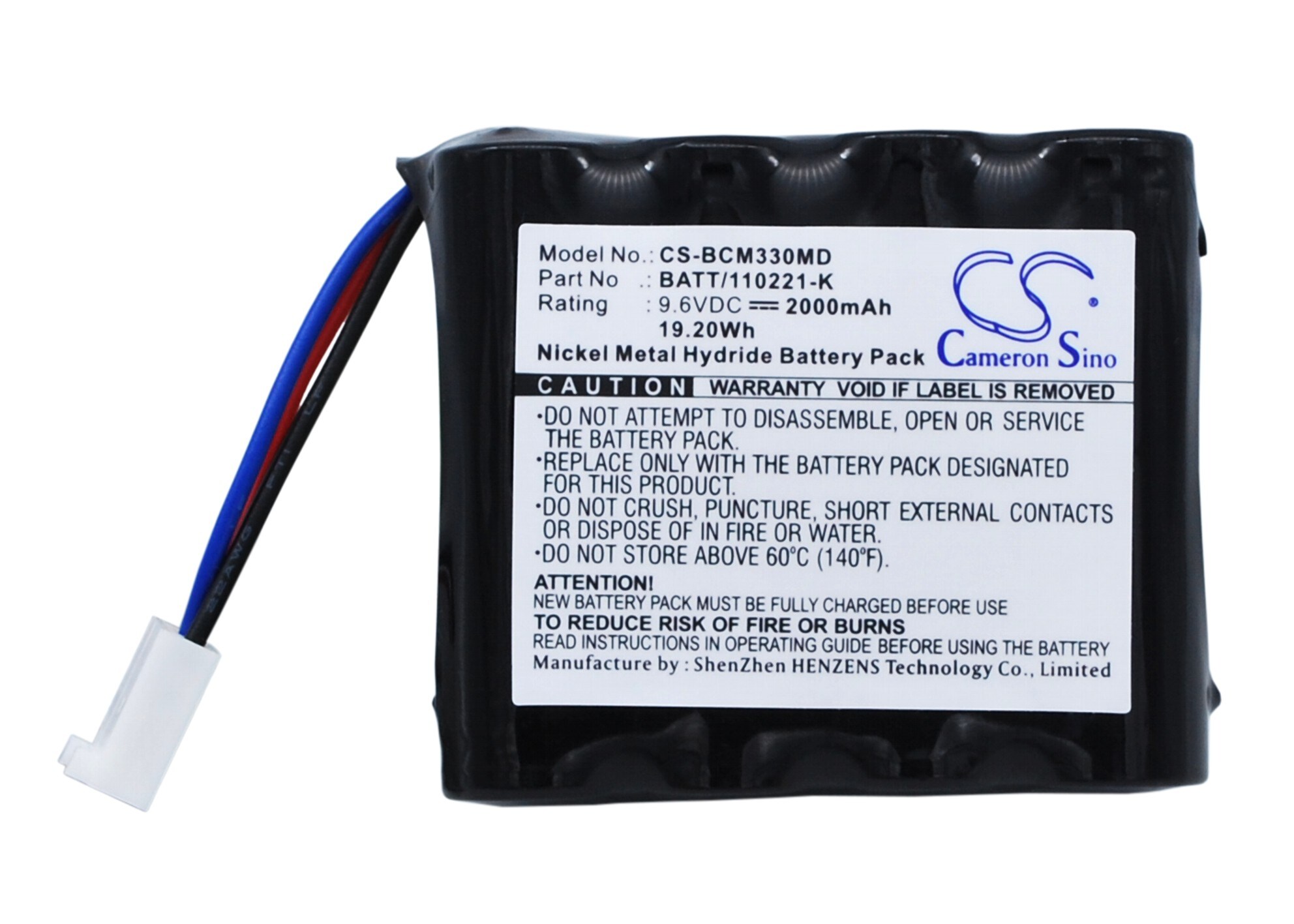 Batteri till Medicinsk för Smiths Capnocheck, 3303, AD700 m.fl.