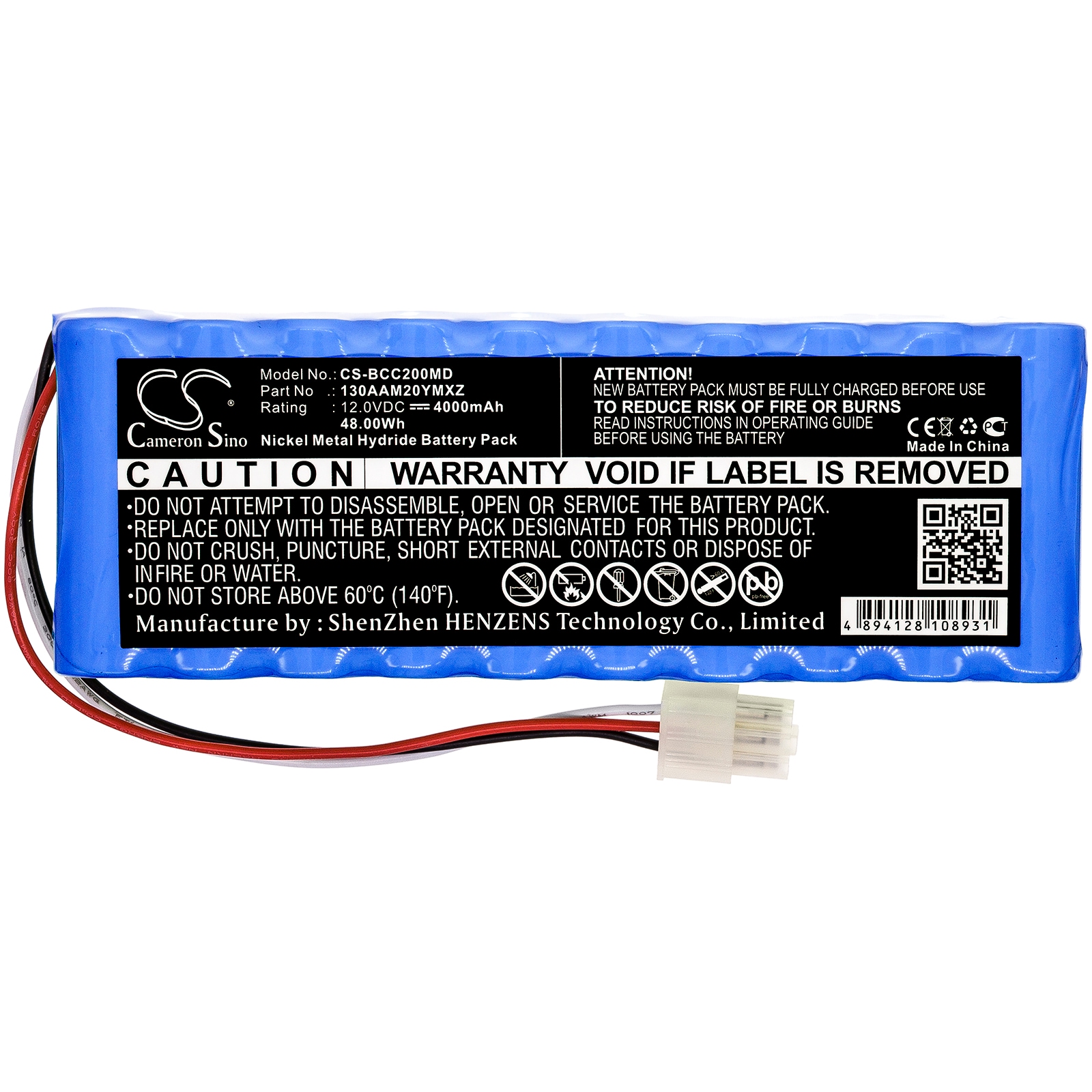 Batteri till Medicinsk för Medical Econet Cardio M, Cardio M Plus, Econte Cardio M+