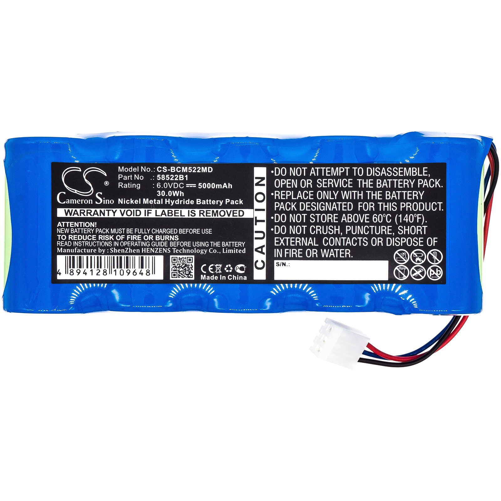 Batteri till Medicinsk för BCI Capnocheck plus, Sleeo CO2 Monitor m.fl.