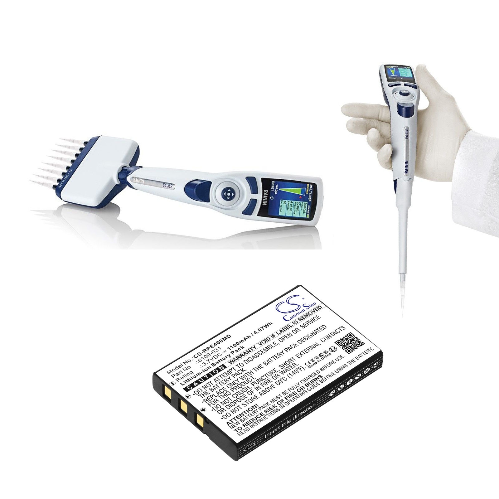 Batteri till Medicinsk för MettlerToledo E4 XLS+