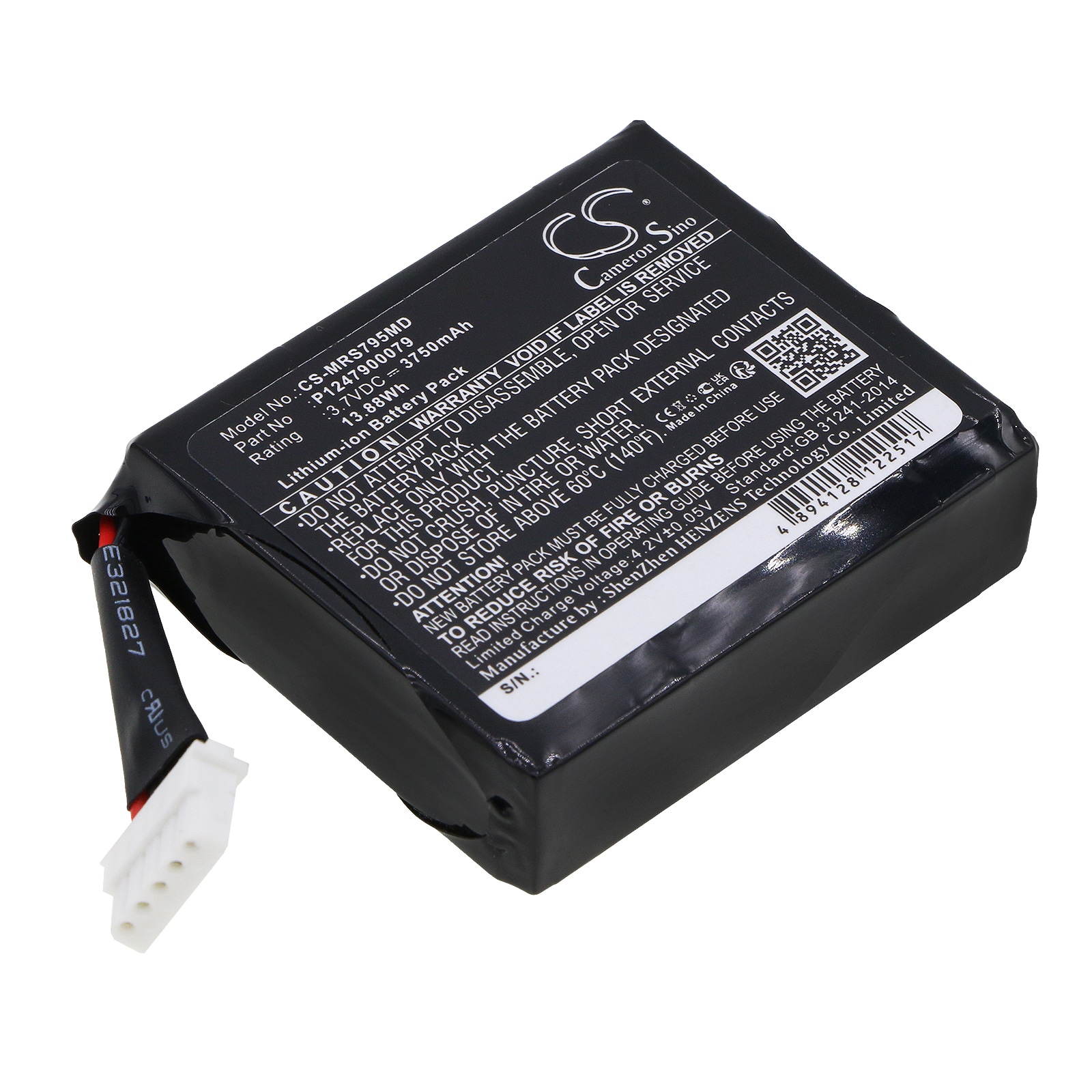 Batteri till Medicinsk för Masimo Radical-7 9500 Touchscreen, Radical Pulse Oximeter m.fl.
