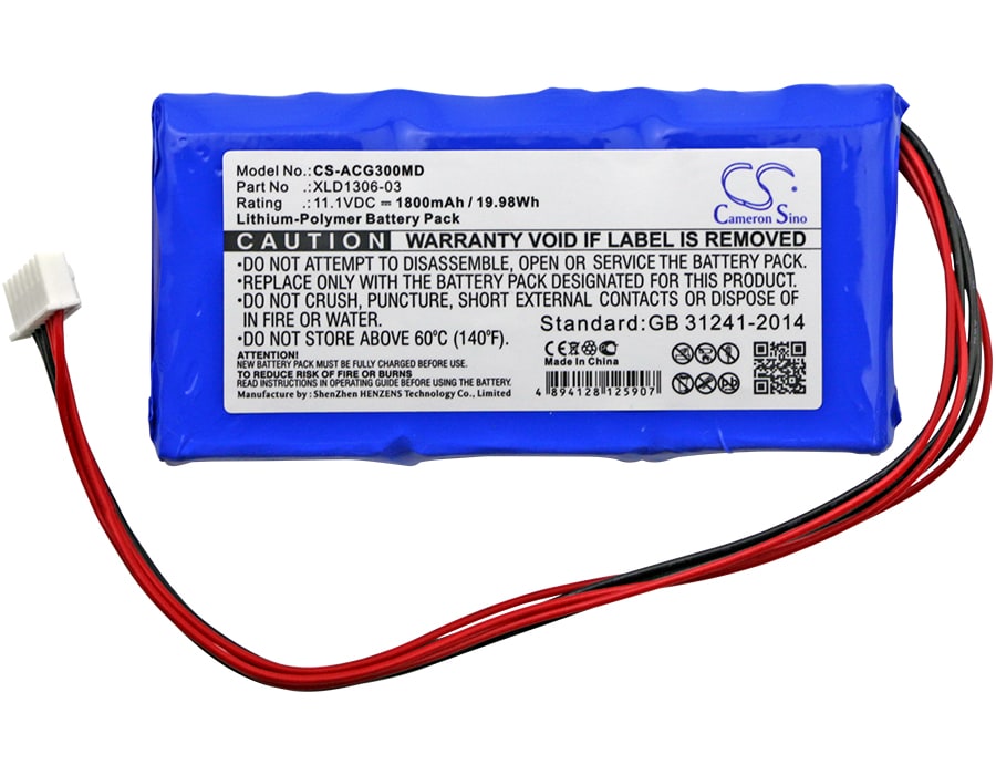 Batteri till Medicinsk för EDANINS ECG-3B, BPM-E305