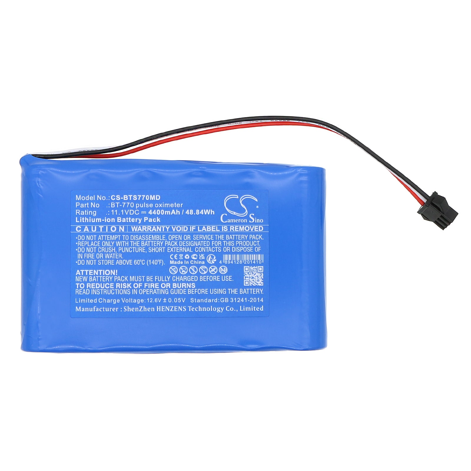 Batteri till Medicinsk för Bistos BT-770 pulse oximeter, BT740 pulse oximeter m.fl.