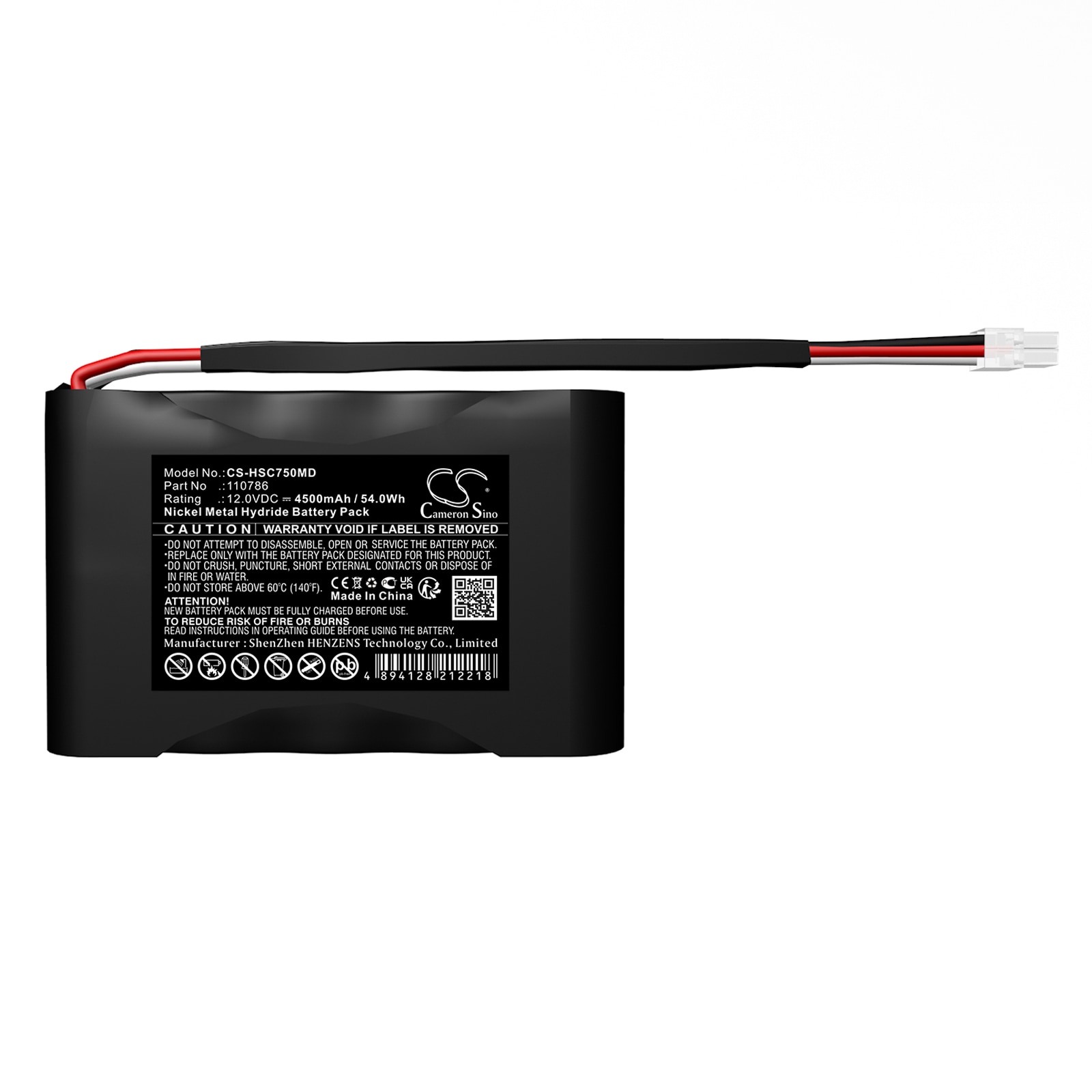 Batteri till Medicinsk för Huntleigh SC750 monitor