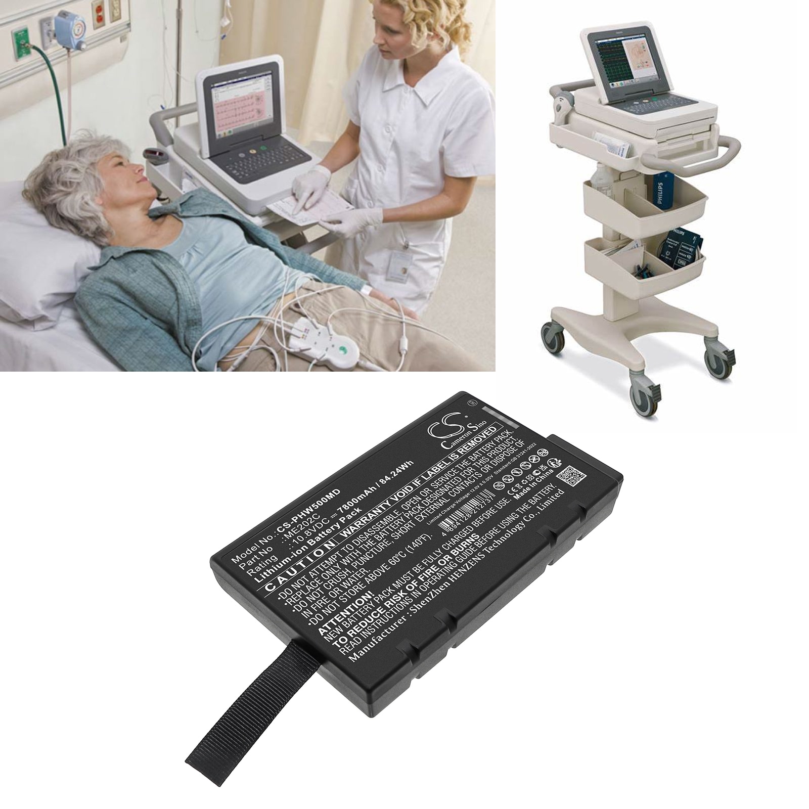 Batteri till Medicinsk för Philips PageWriter TC50