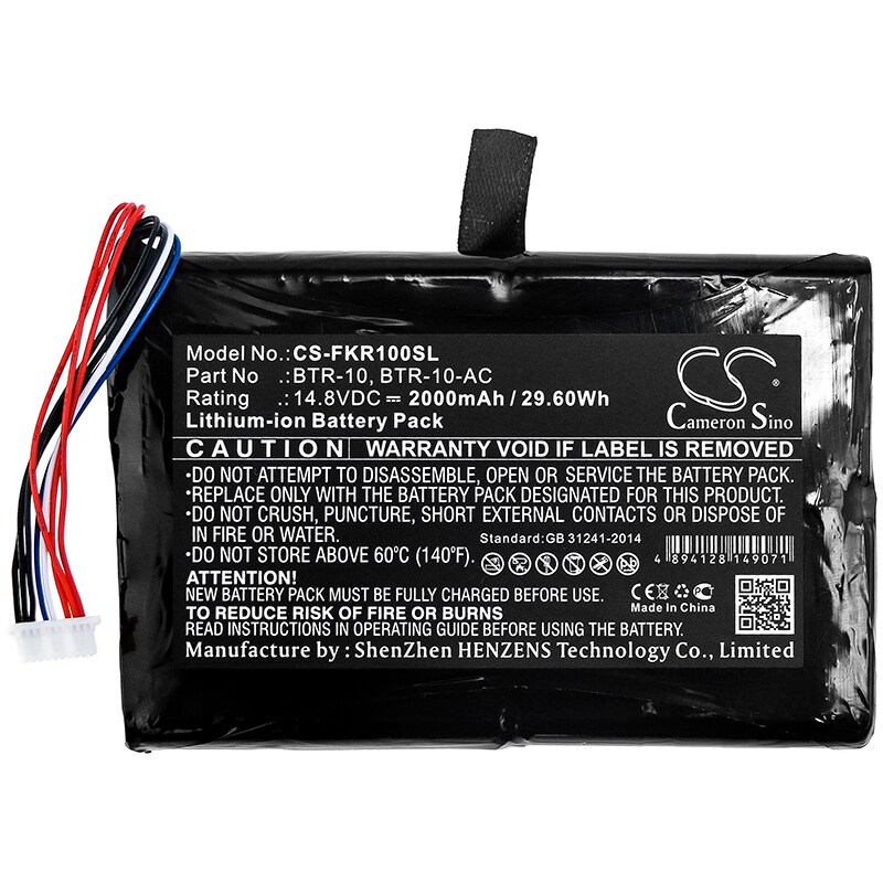 Batteri till Utrustning, undersökning, test för Fujikura 12S Fusion Splicer, S015527 m.fl.