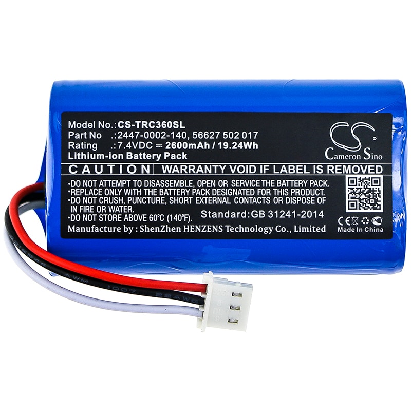 Batteri till Utrustning, undersökning, test för Trilithic 360 DSP, E-400