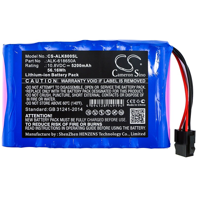 Batteri till Utrustning, undersökning, test för Eloik ALK-80, ALK-88, ALK-88A m.fl.