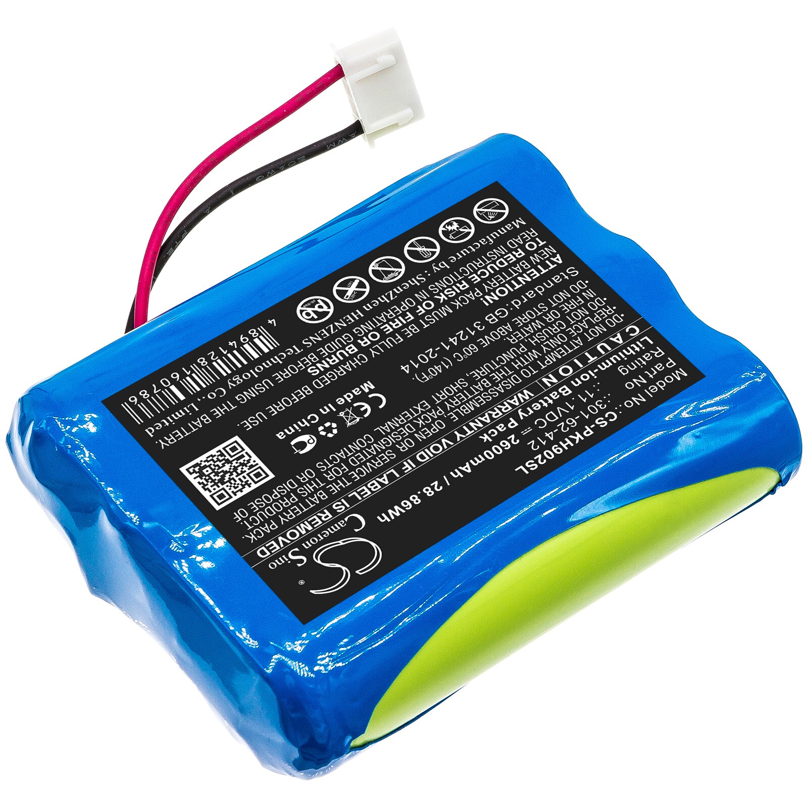 Batteri till Utrustning, undersökning, test för Peaktech P 9020, P9021, P9020A